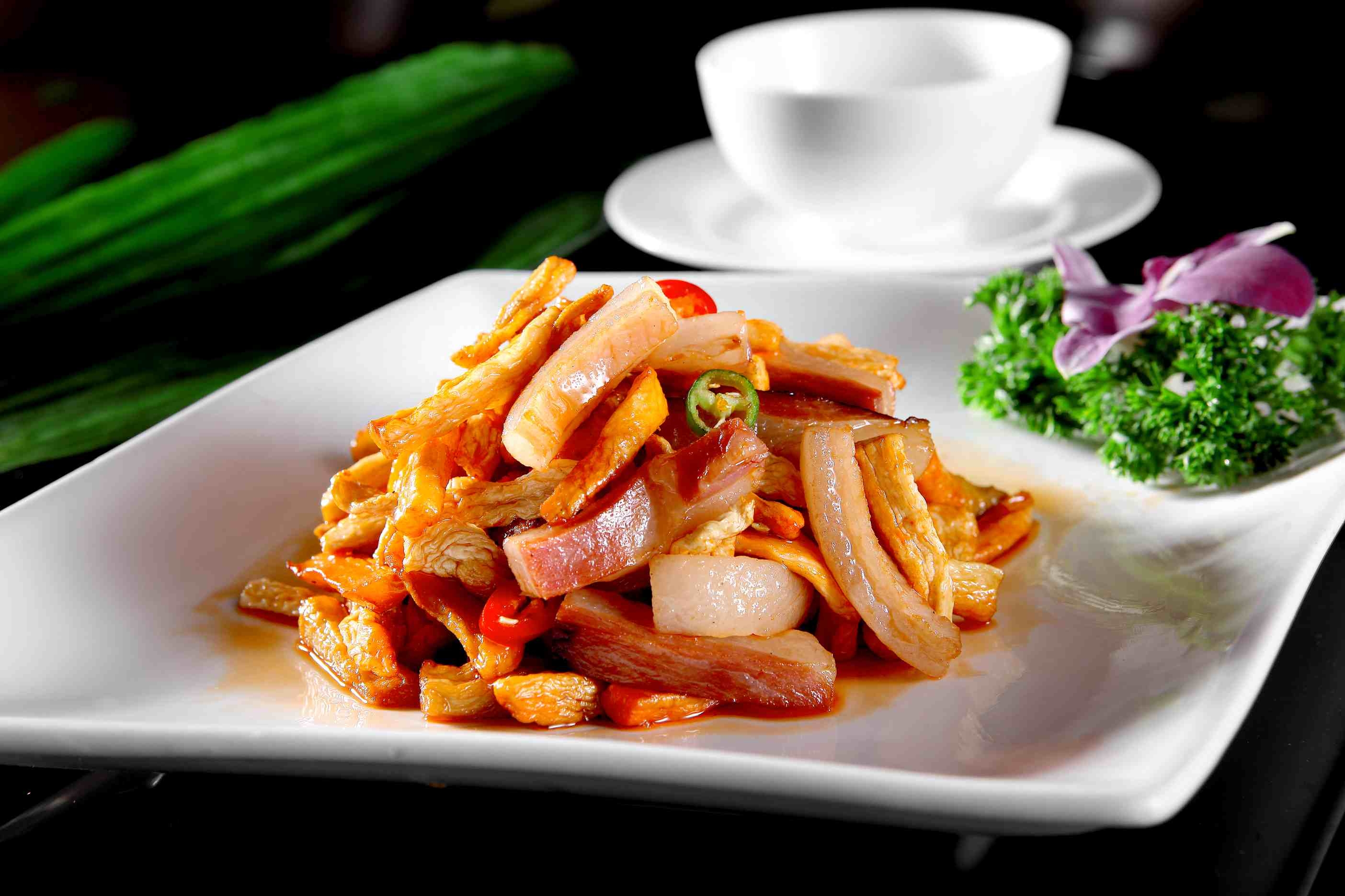 高清图片餐饮美食川菜萝卜干炒腊肉高清图片440