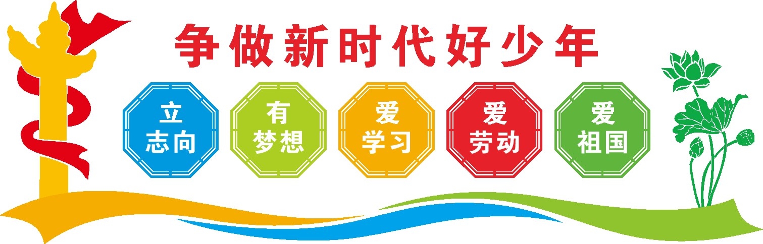 团支部团委争做时代好少年展板