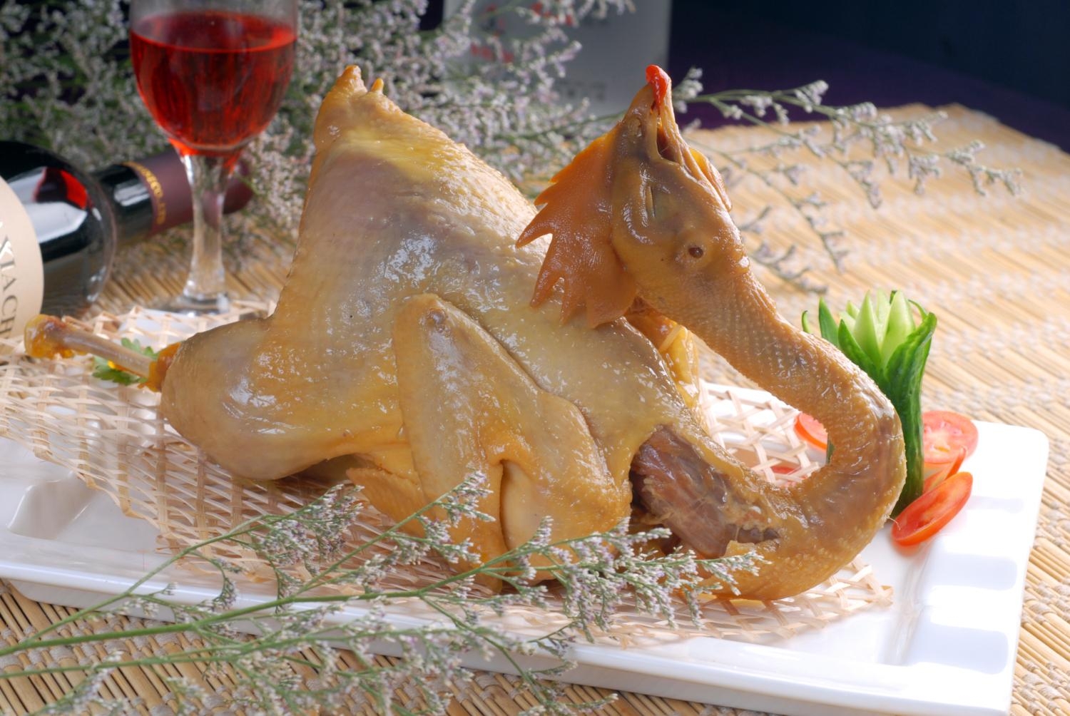 餐饮美食秘制稻香鸡宣传图片灯箱