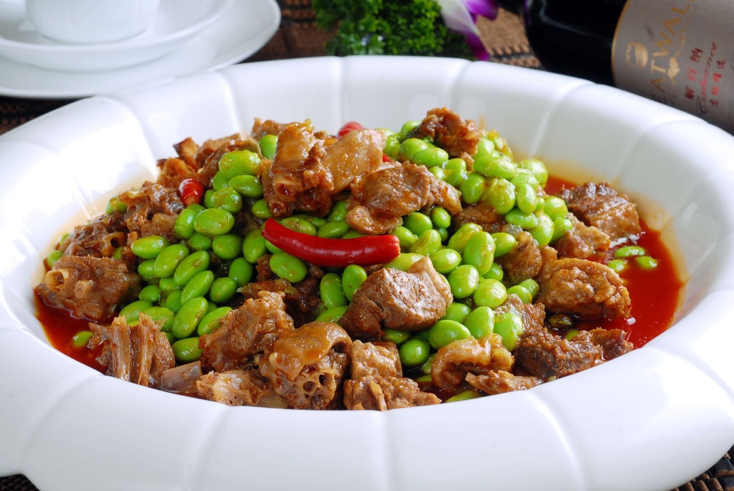 餐饮美食青豆焖大雁(1)高清图片