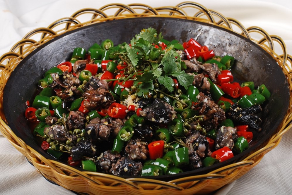 高清图片餐饮美食川菜铁锅双椒乌鸡高清图片804