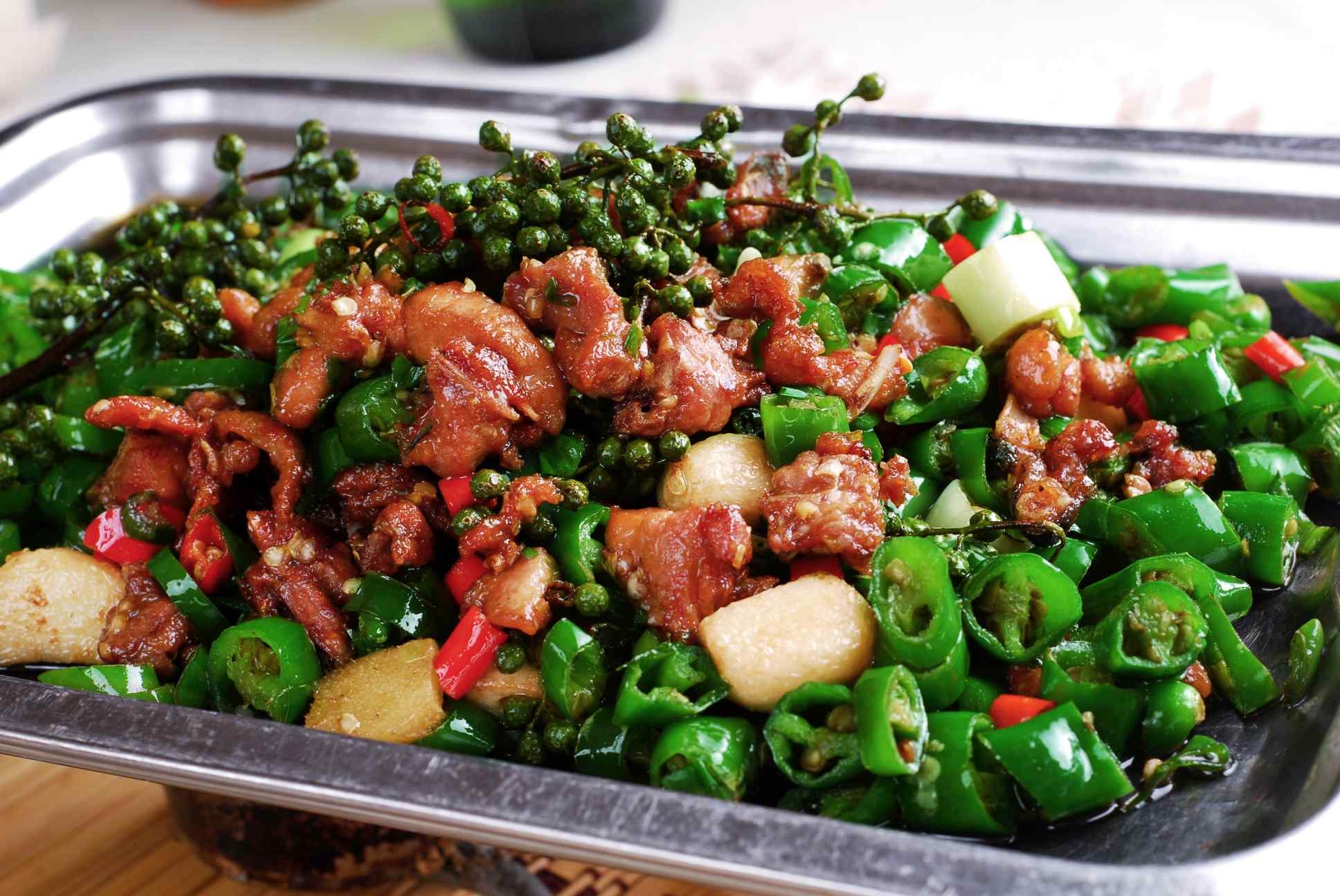 高清图片餐饮美食川菜美味对话乡村花椒鸡高清图片471