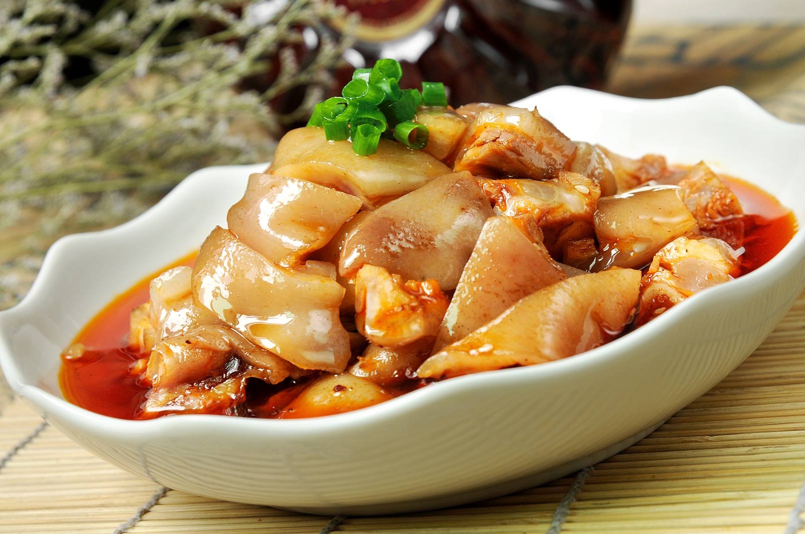 餐饮美食川菜鲜椒猪蹄高清图片