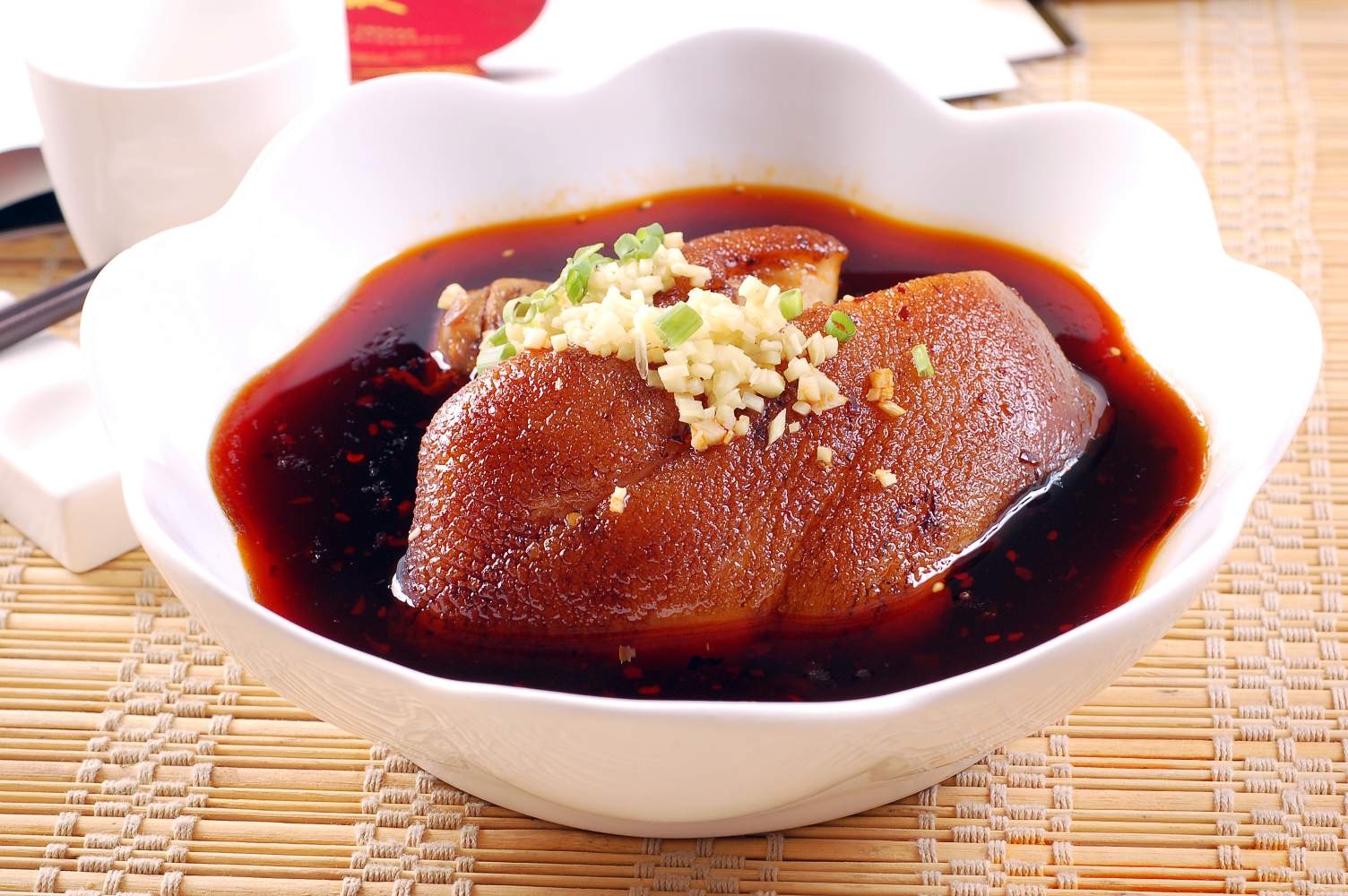 餐饮美食姜汁肘子宣传图片灯箱