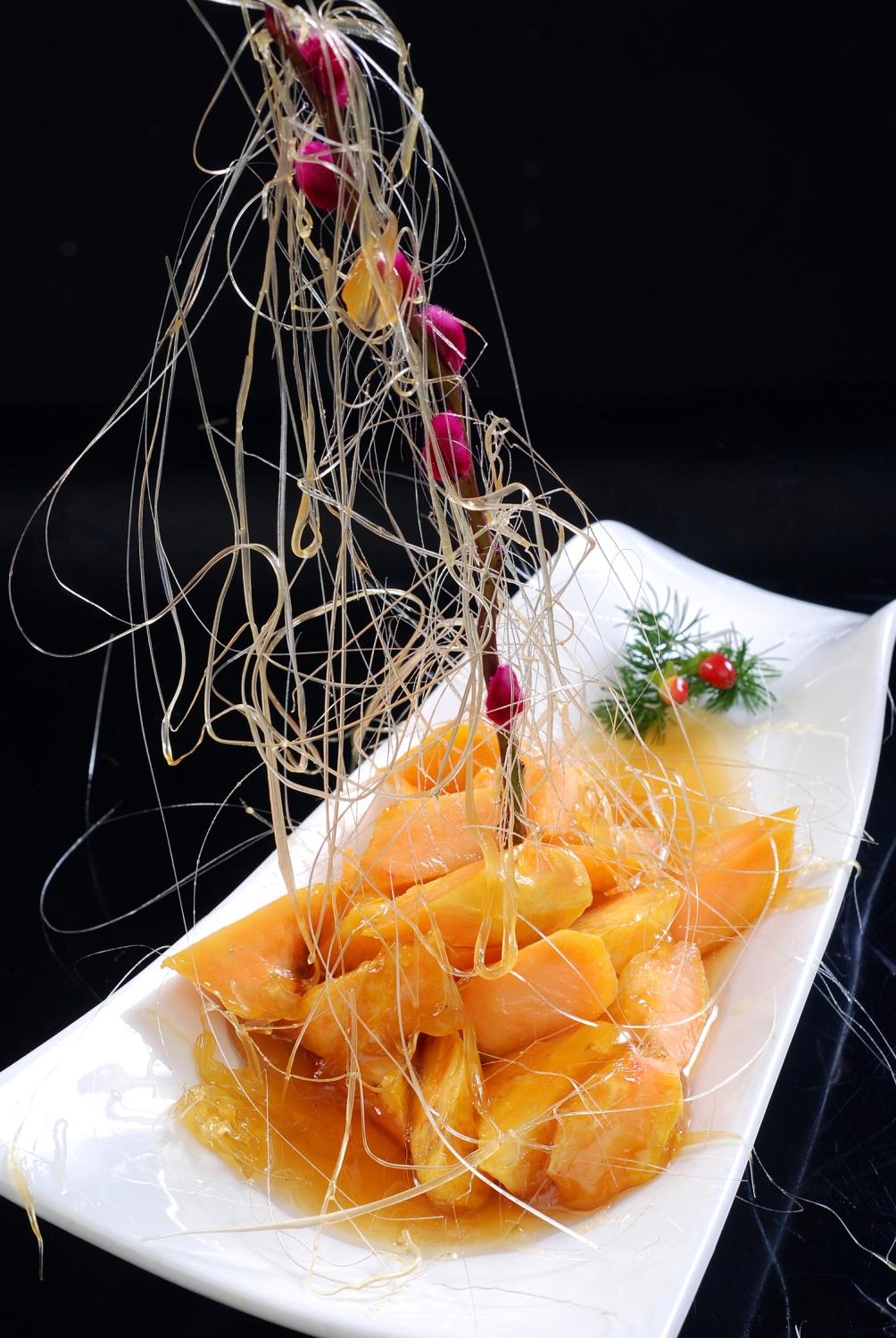 餐饮美食拔丝红薯高清图片