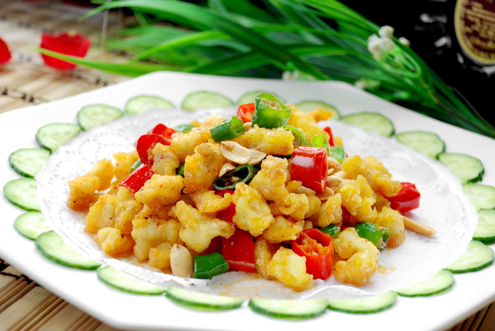 餐饮美食椒盐骨宣传图片灯箱