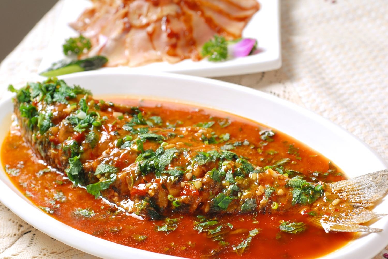 高清图片餐饮美食川菜豆瓣鱼高清图片