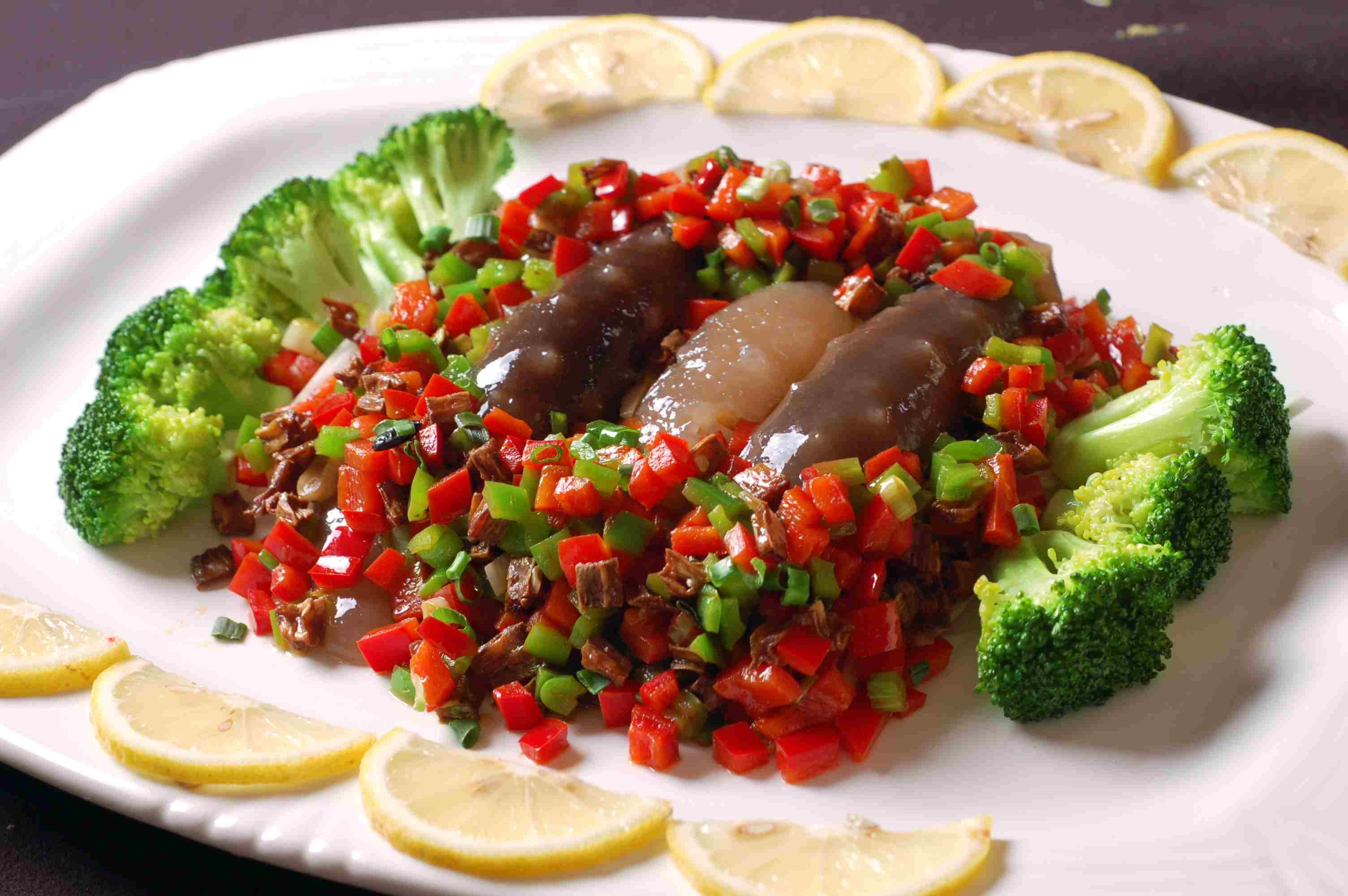 湘菜家常辽参高清图片