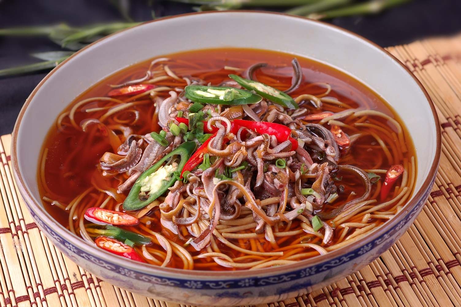 餐饮美食荞面鳝丝宣传图片灯箱