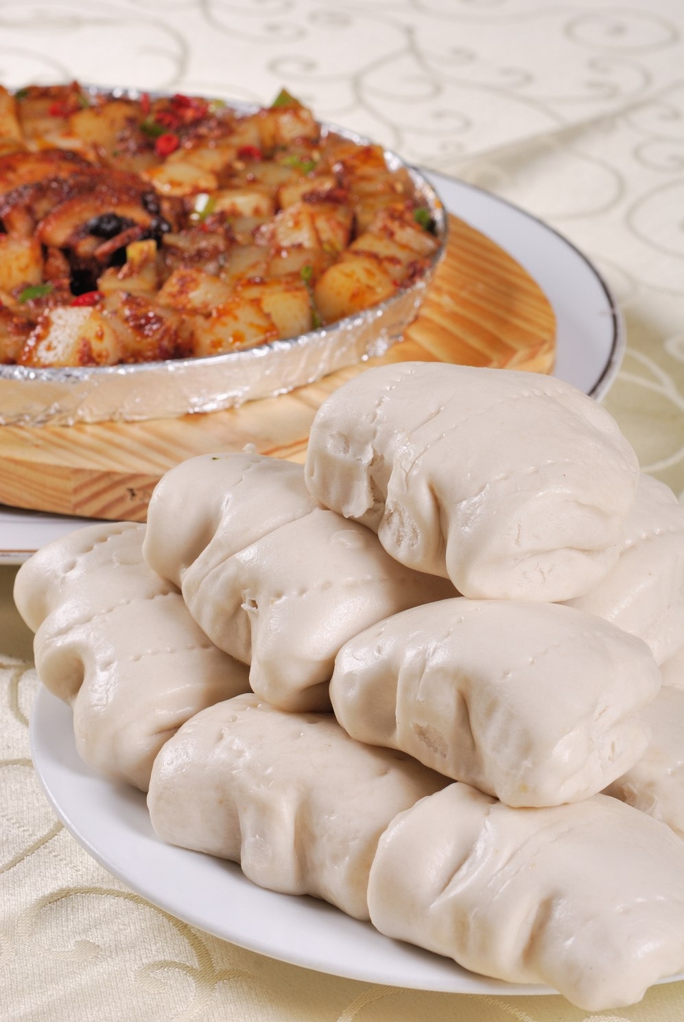 餐饮美食川菜千张肉炒凉粉高清图片594