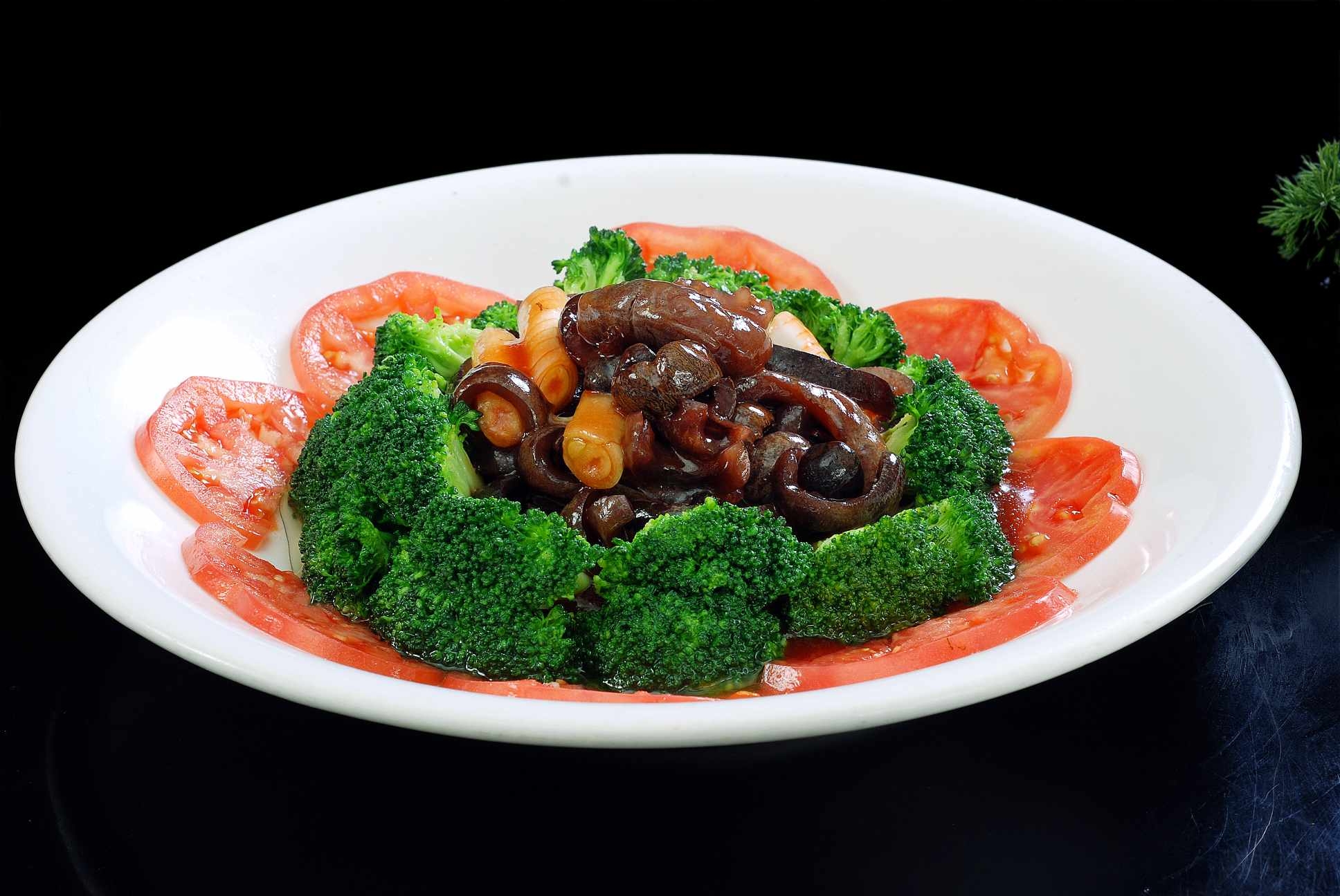 餐饮美食葱烧海参宣传图片灯箱