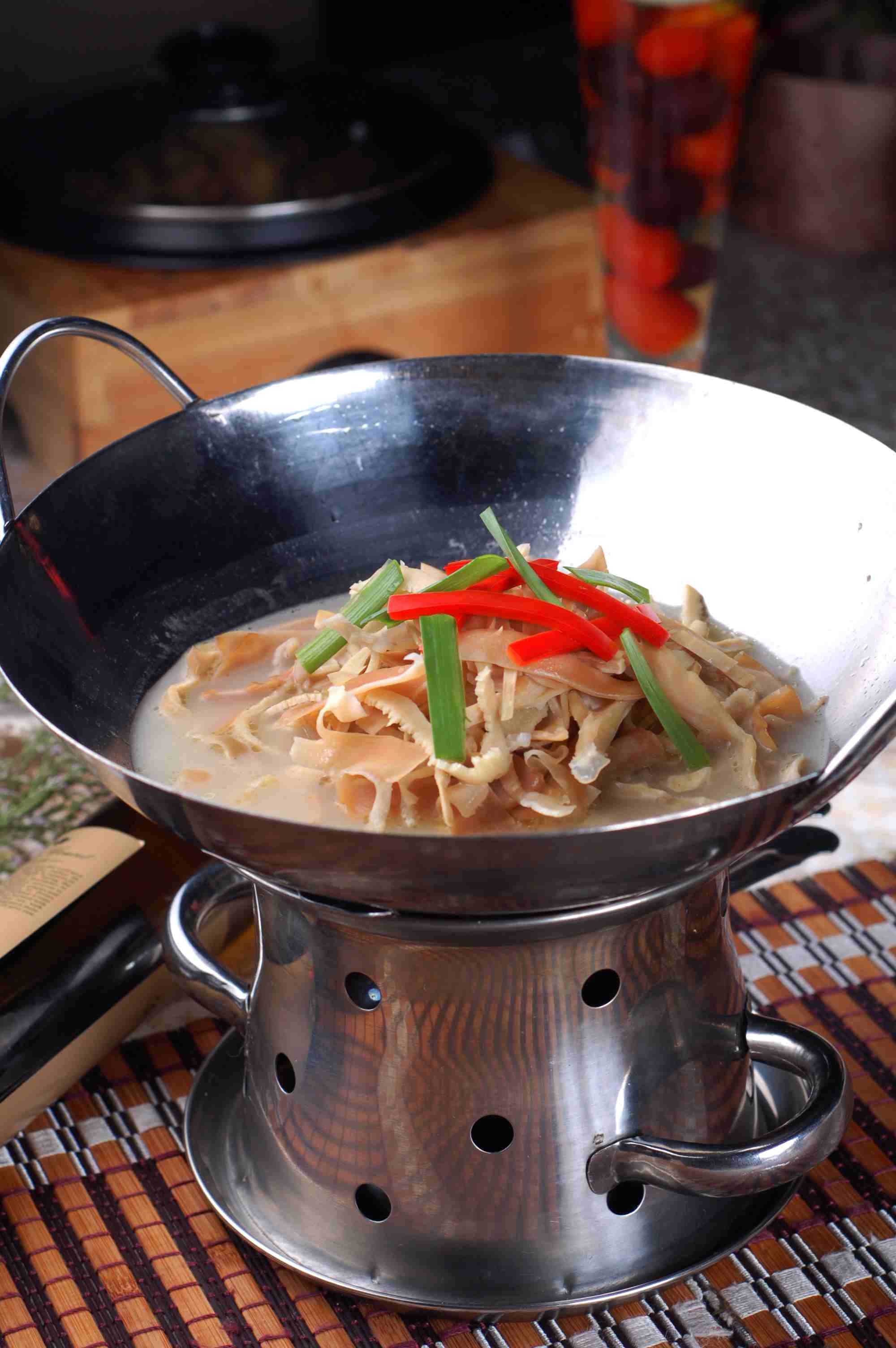 高清图片餐饮美食川菜湘菜明笋烩墨鱼高清图片