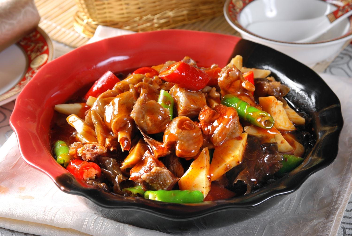 高清图片餐饮美食川菜农家风吹鸡高清图片