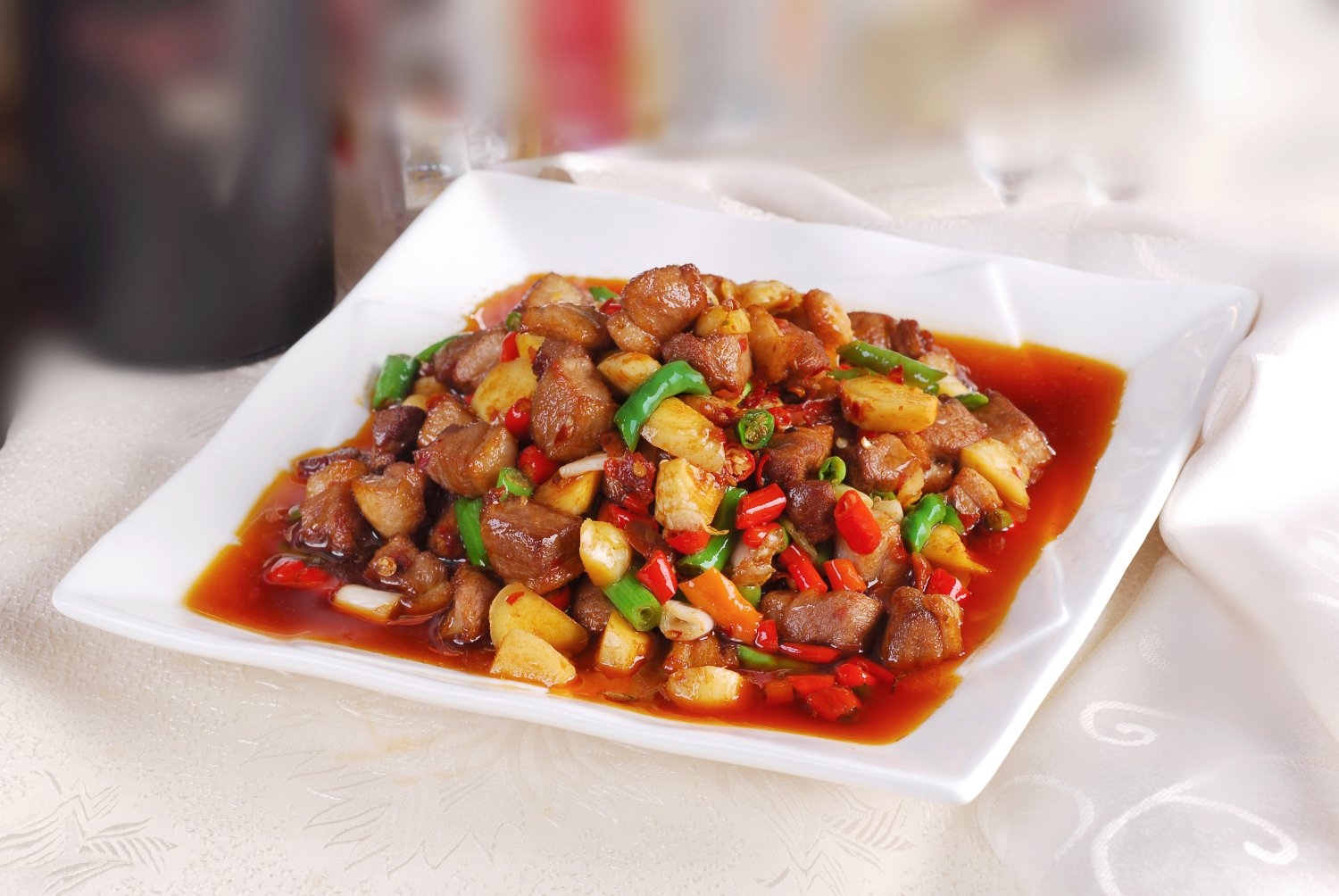 餐饮美食川菜米椒仔姜鸭高清图片517