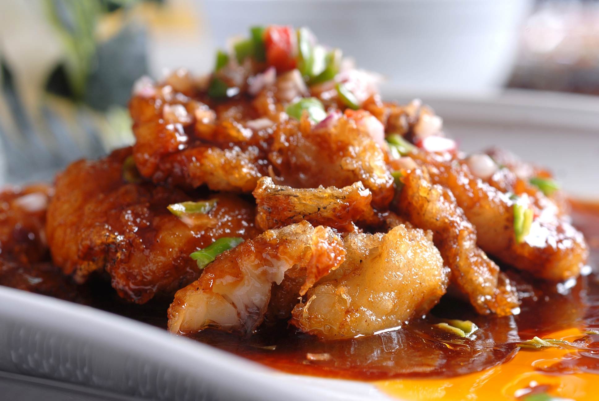 餐饮美食香煎银雪鱼宣传图片灯箱