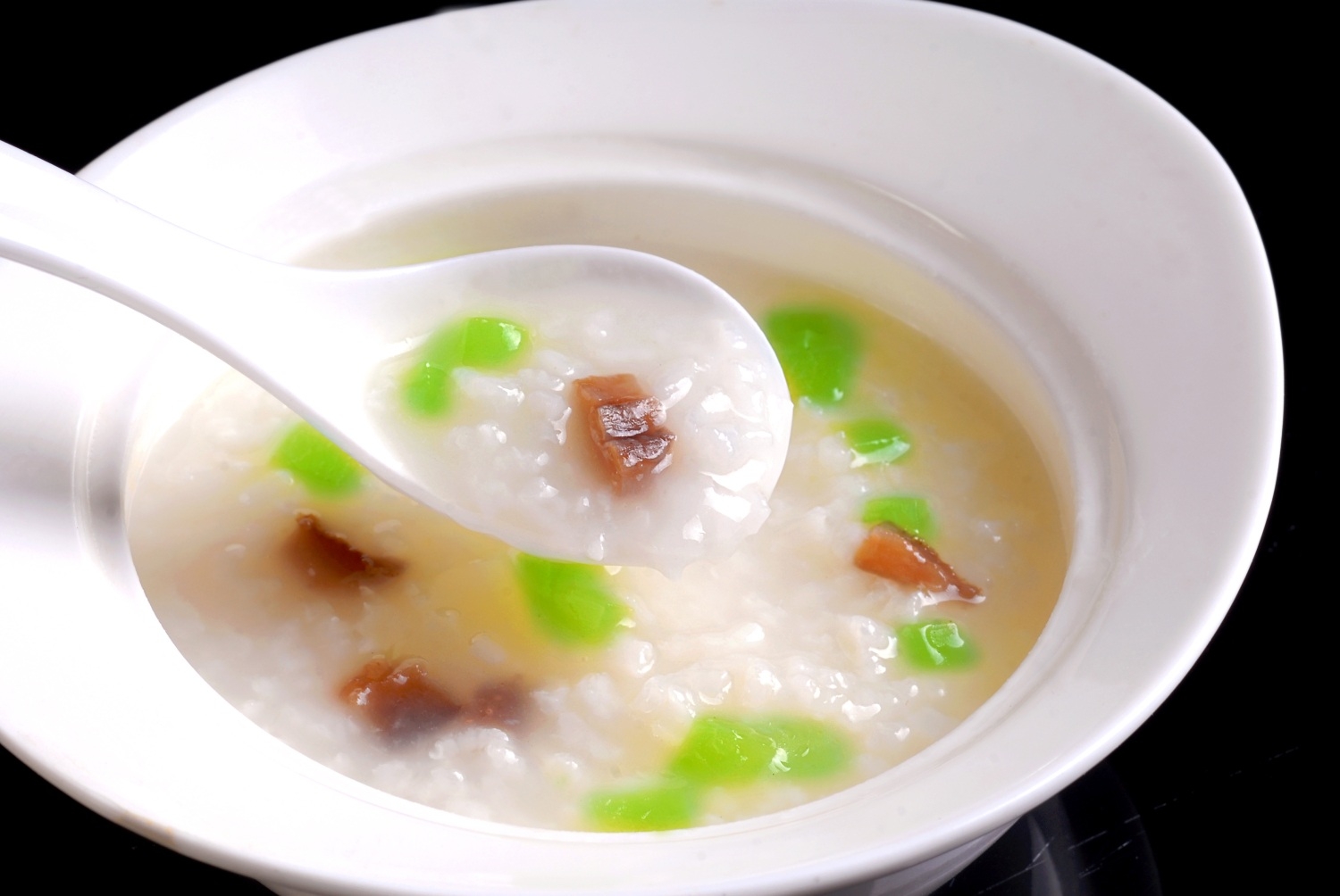 高清图片餐饮美食川菜青笋辽参粥高清图片