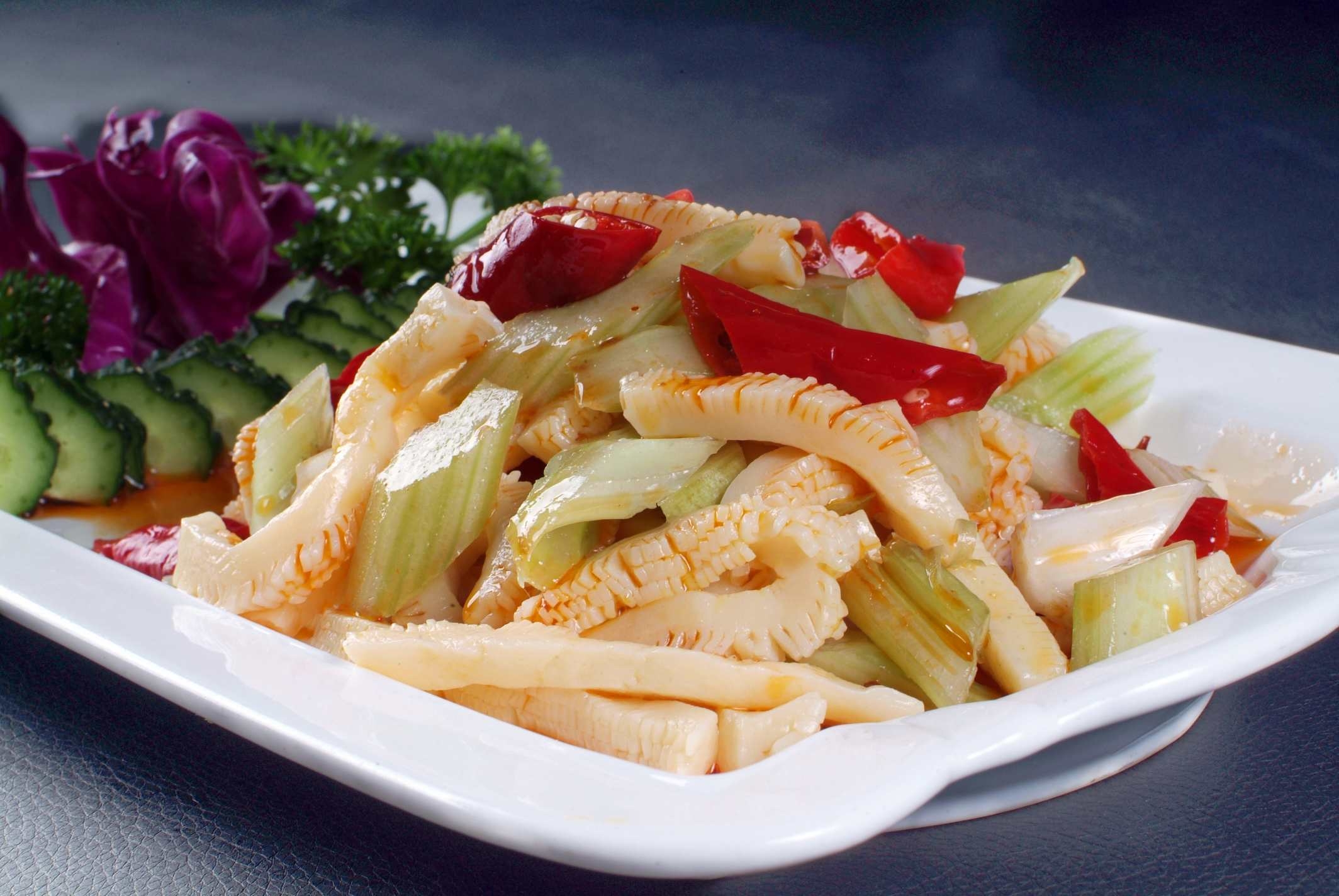 餐饮美食泡椒肚花高清图片