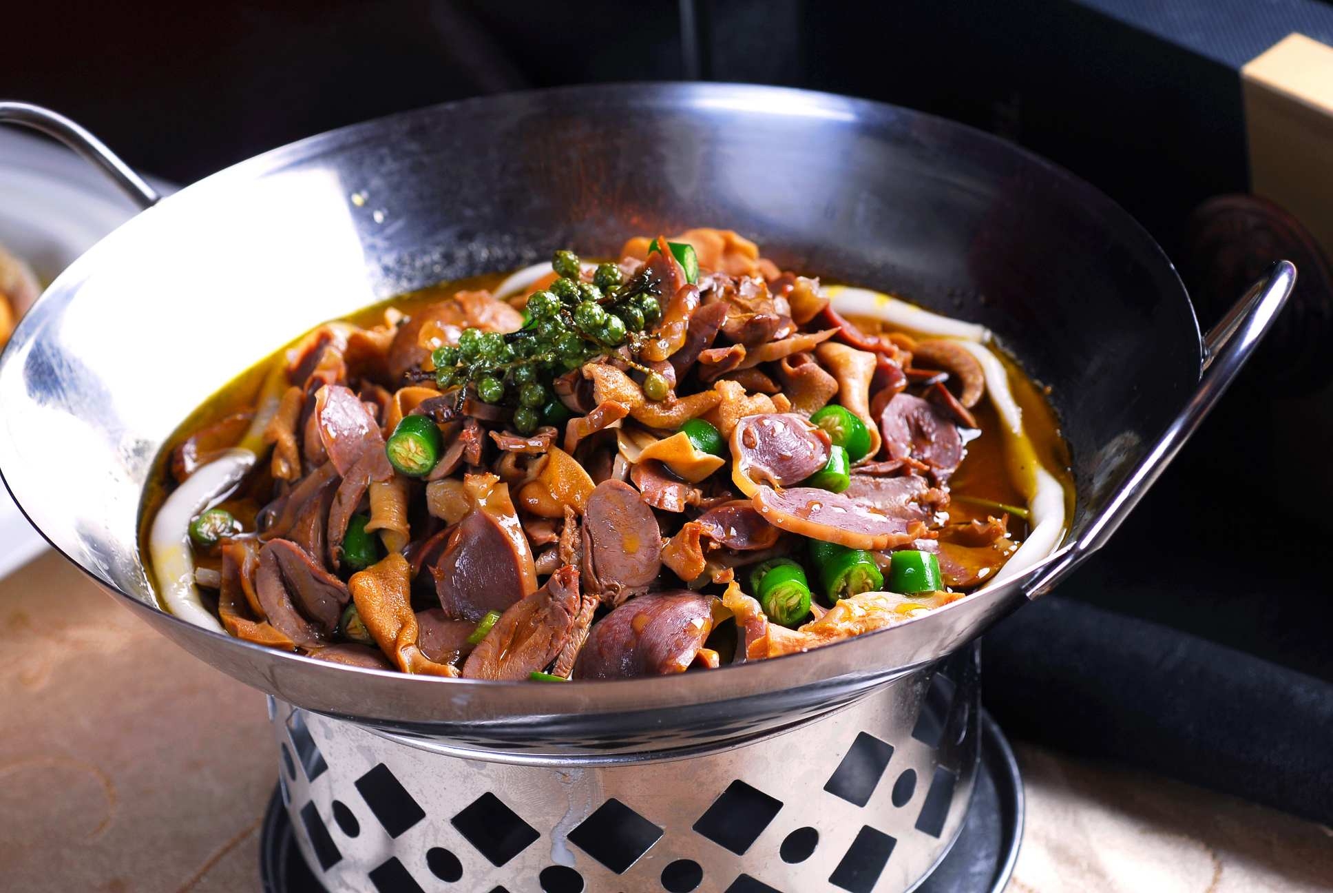 高清图片餐饮美食川菜时尚川菜青椒鸡杂高清图片