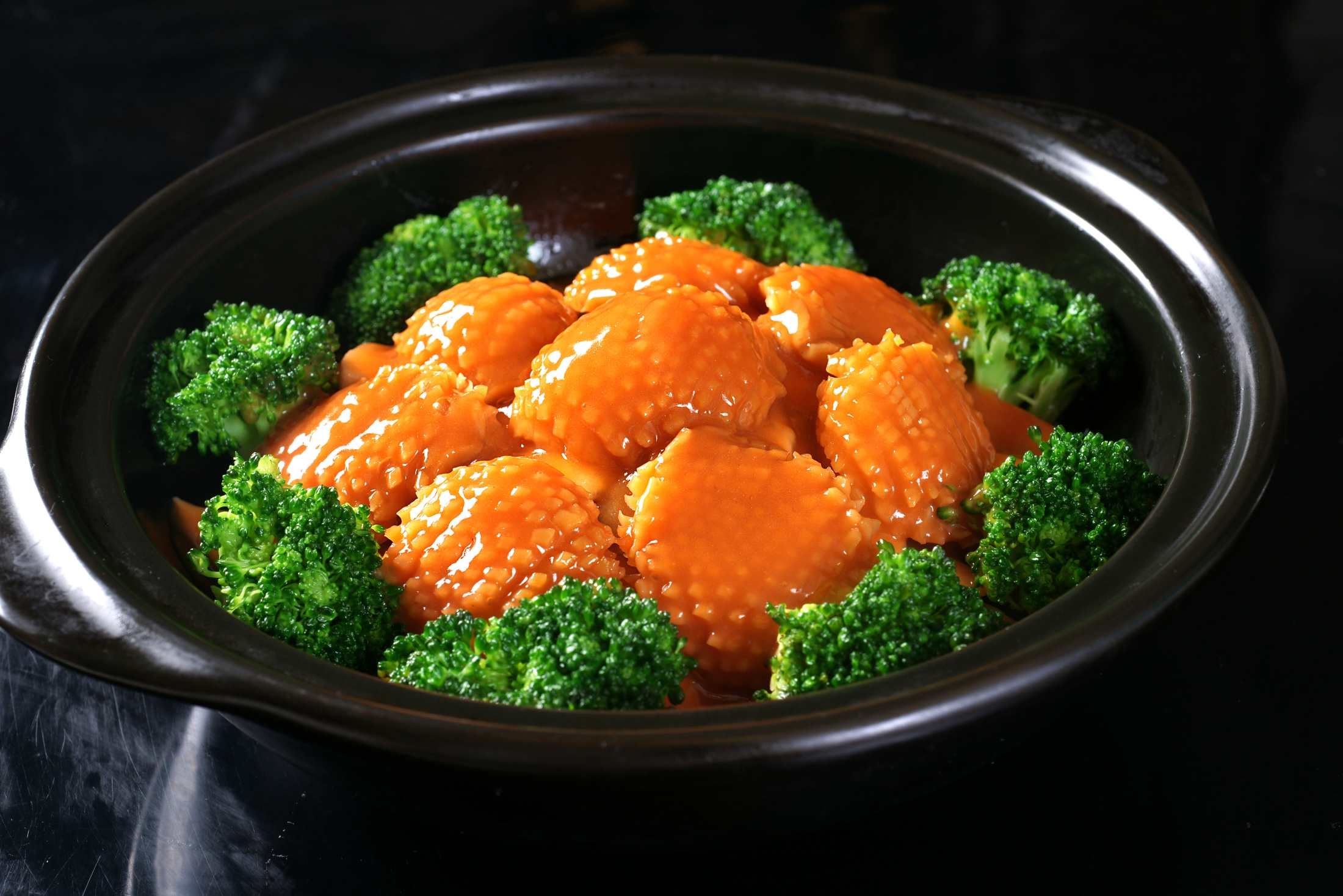 餐饮美食潮皇一窝鲍高清图片