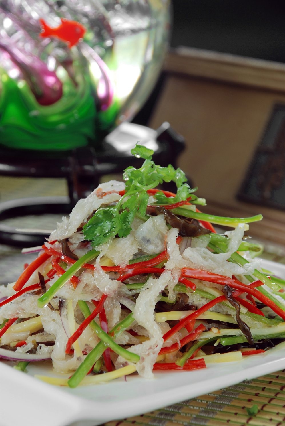 高清图片餐饮美食川菜泡菜竹荪丝高清图片