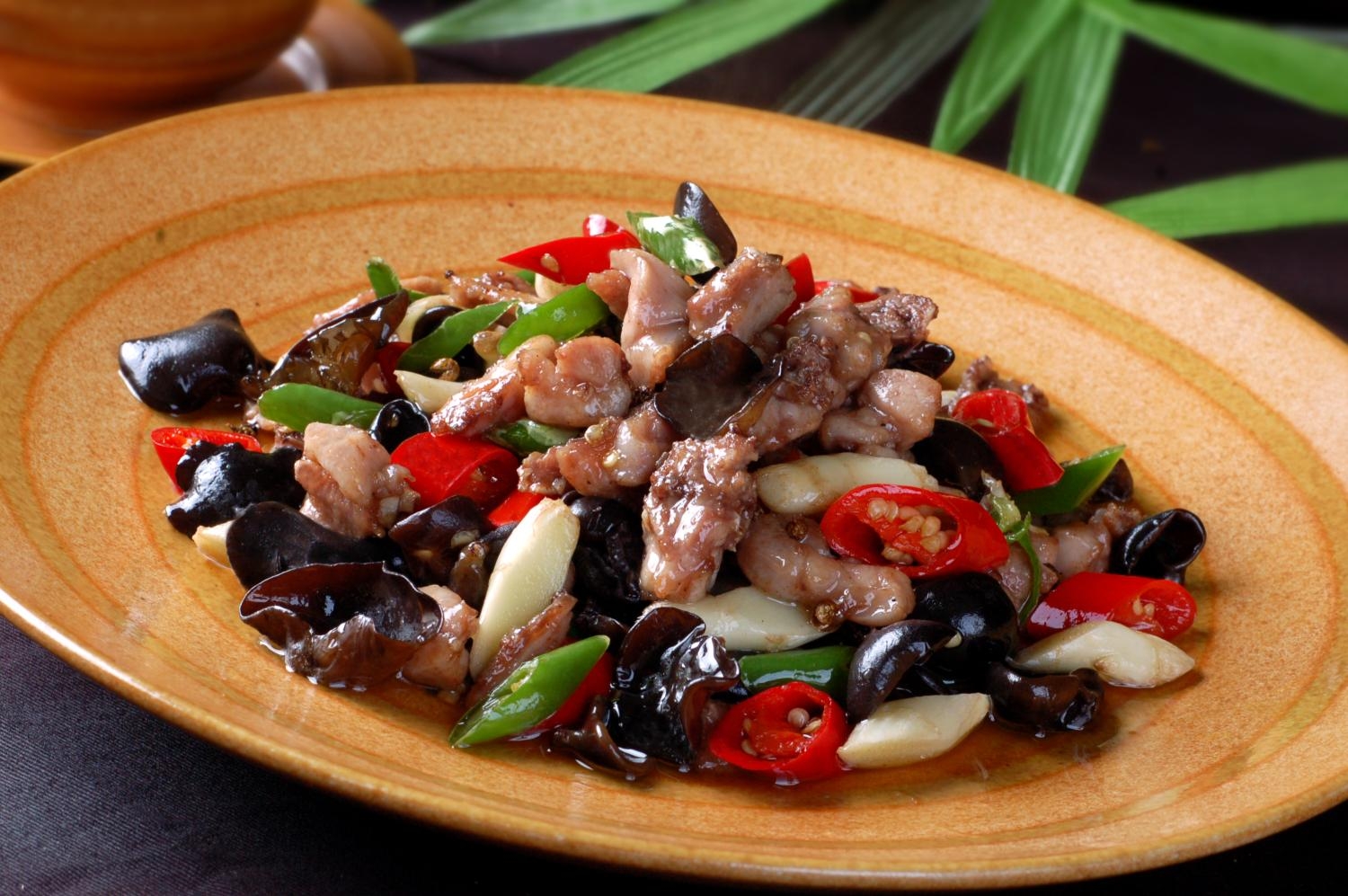 餐饮美食姜爆兔高清图片