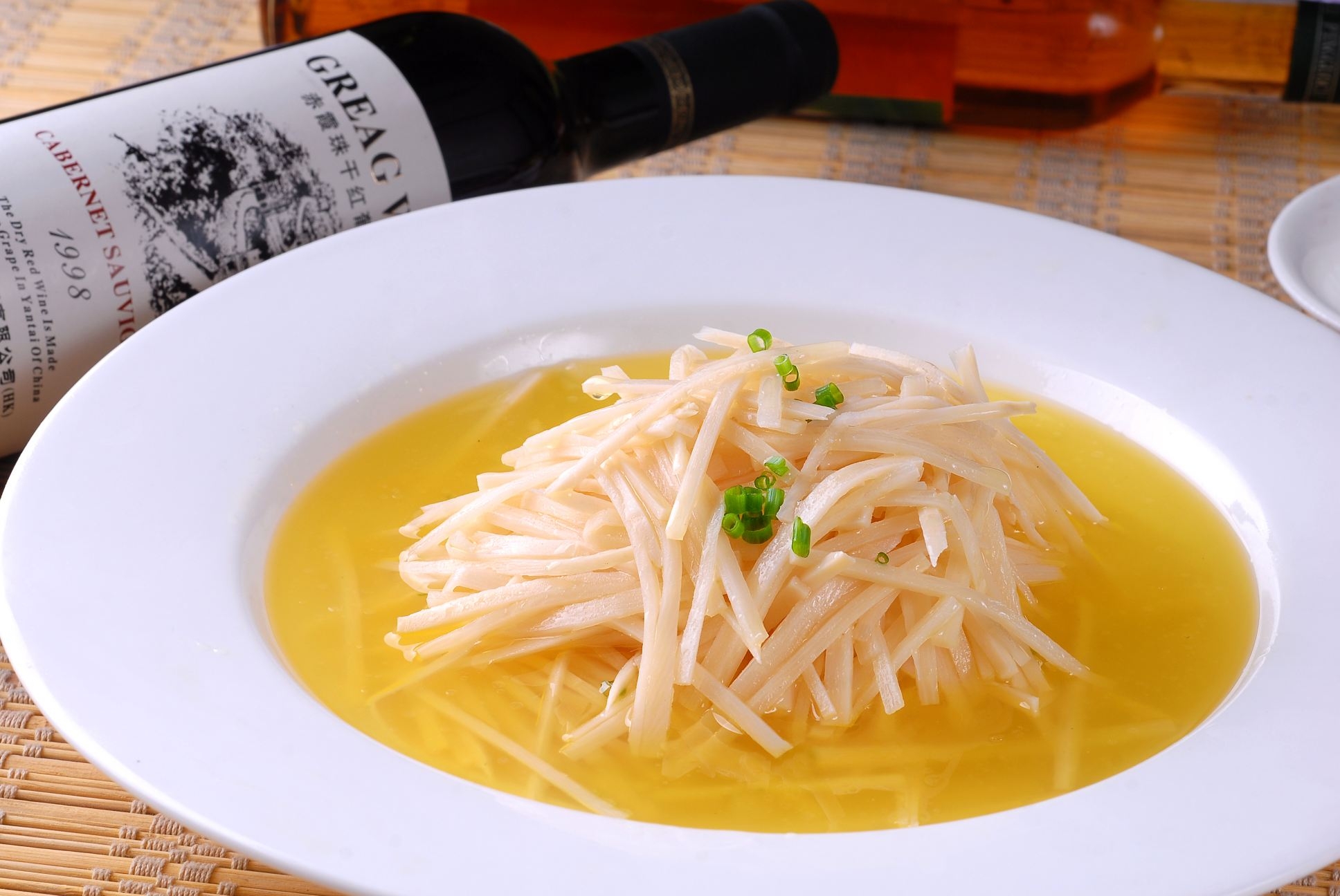 高清图片餐饮美食川菜鸡汁脆笋高清图片