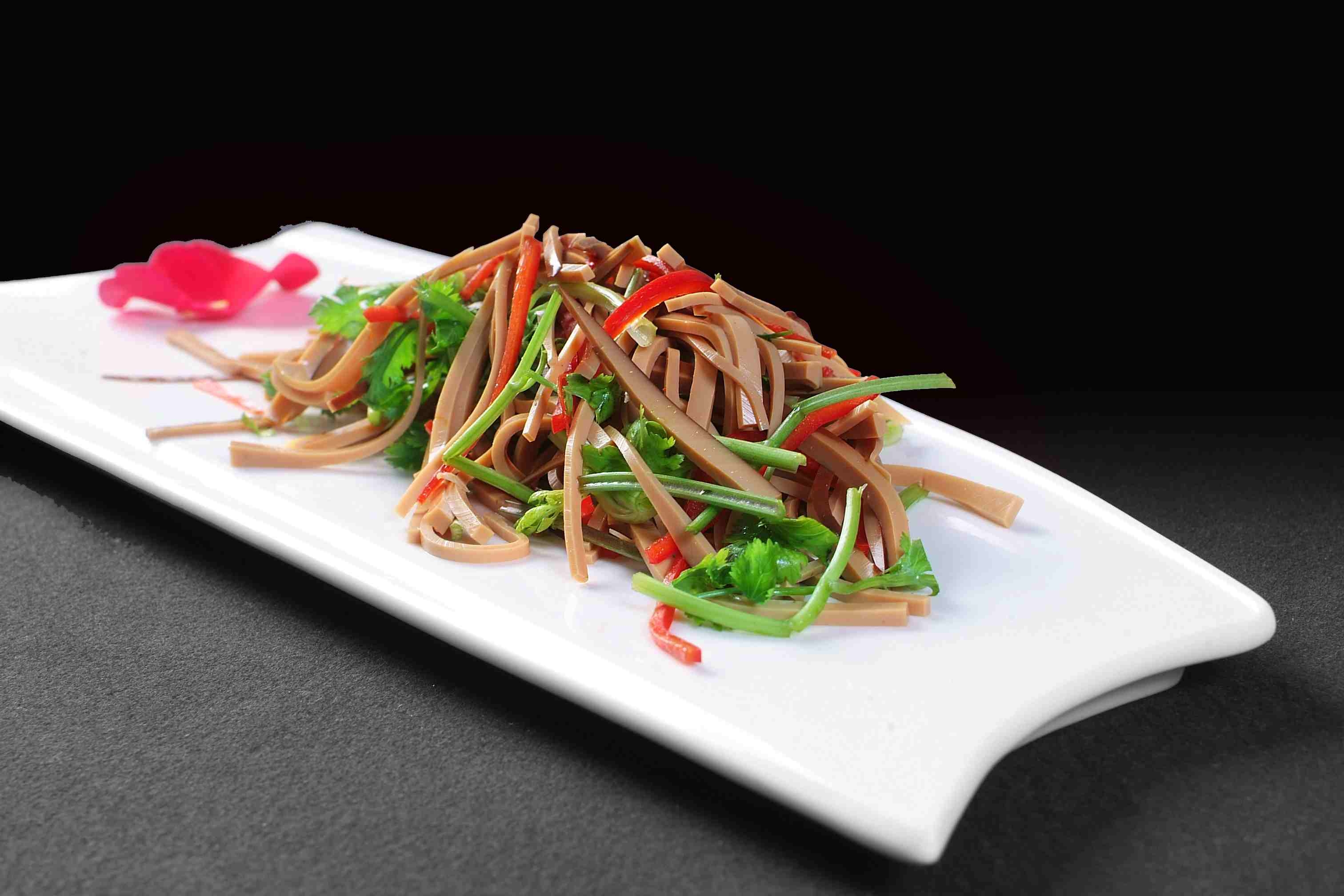 高清图片餐饮美食川菜蛋香豆腐丝高清图片