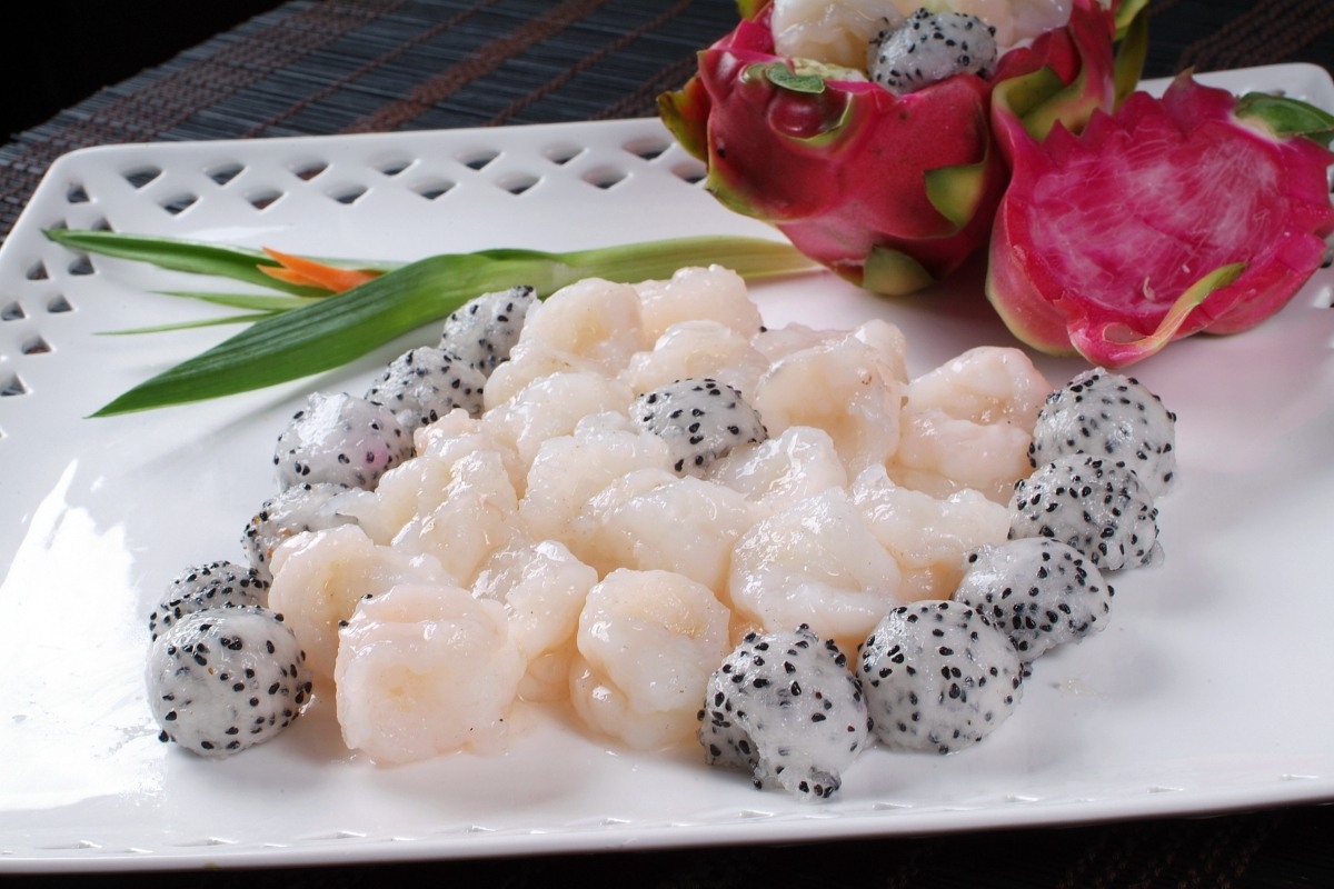 餐饮美食火龙水晶虾大高清图片