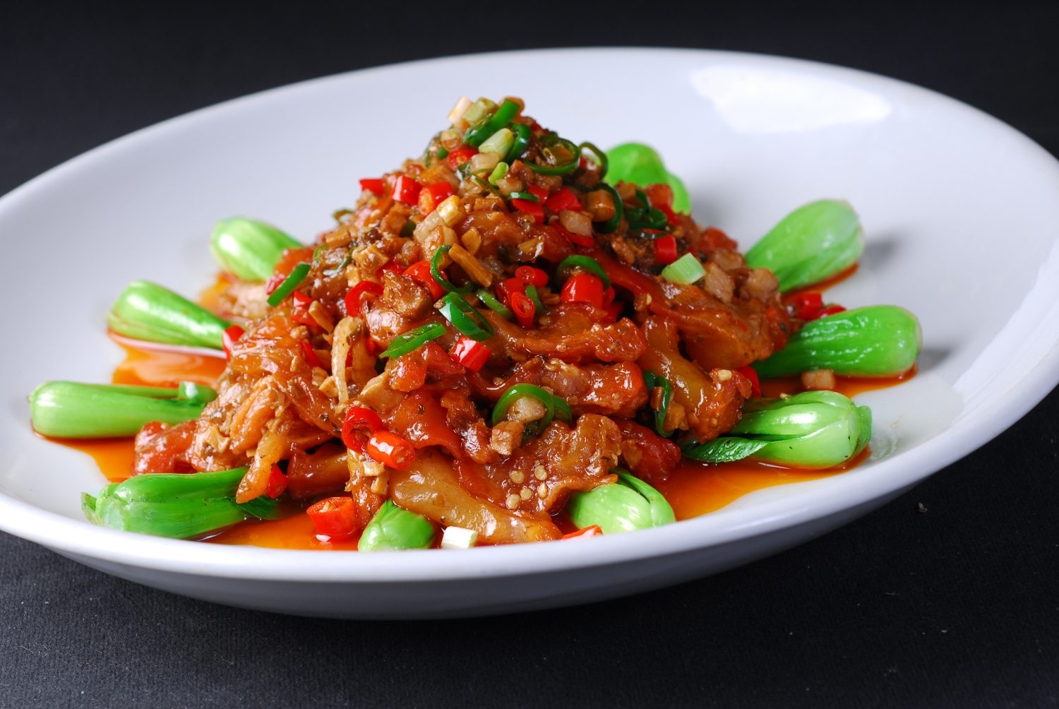 干烧鹿筋高清图片