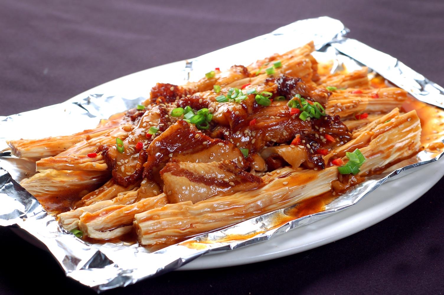 高清图片餐饮美食川菜太空腐竹高清图片