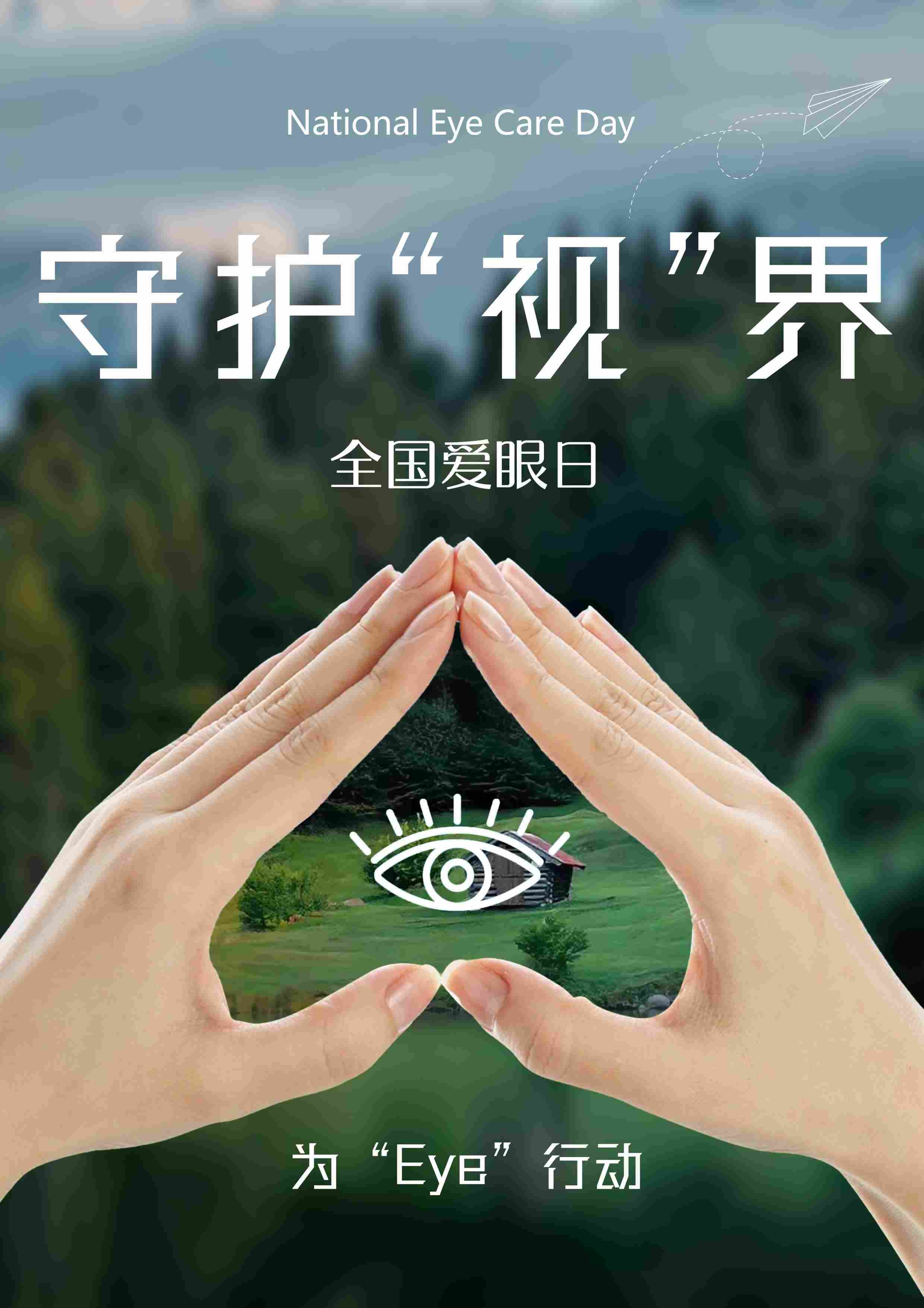 全国爱眼日海报守护视界海报
