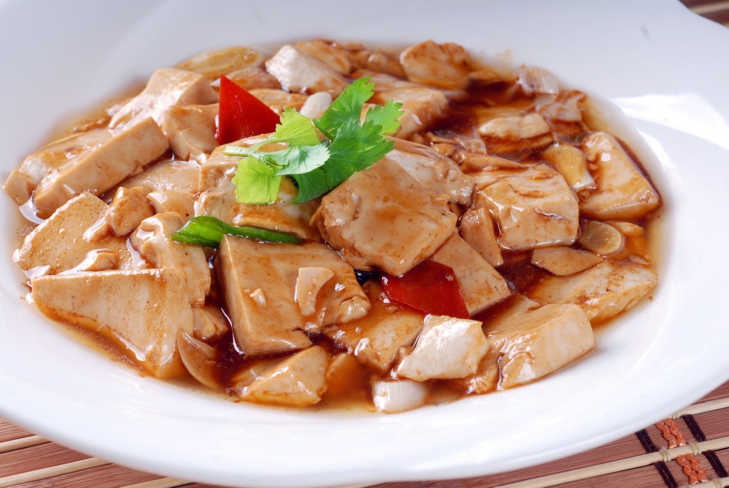 高清图片餐饮美食川菜晋祠酱油豆腐高清图片