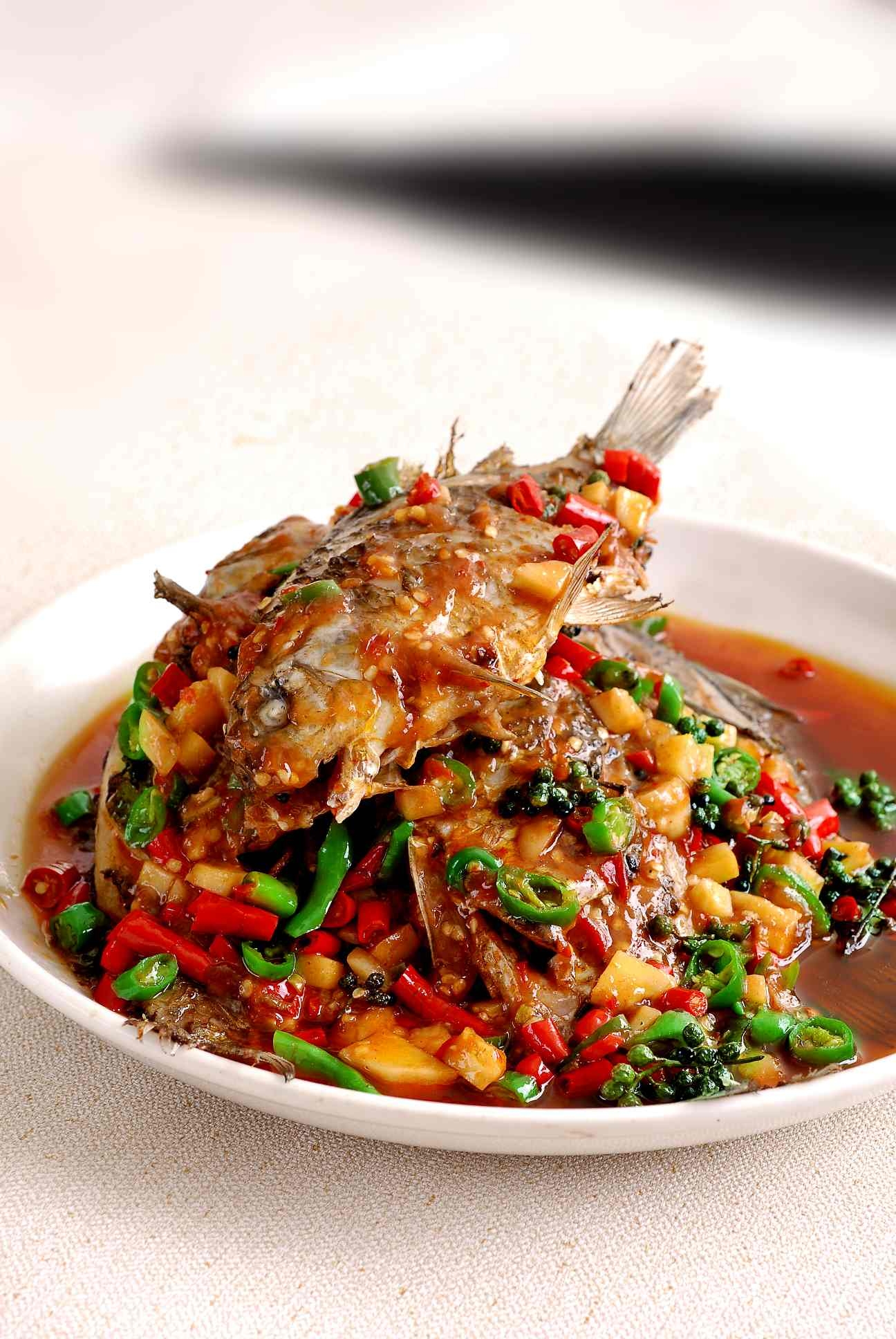 高清图片餐饮美食川菜鲜椒鲫鱼高清图片861