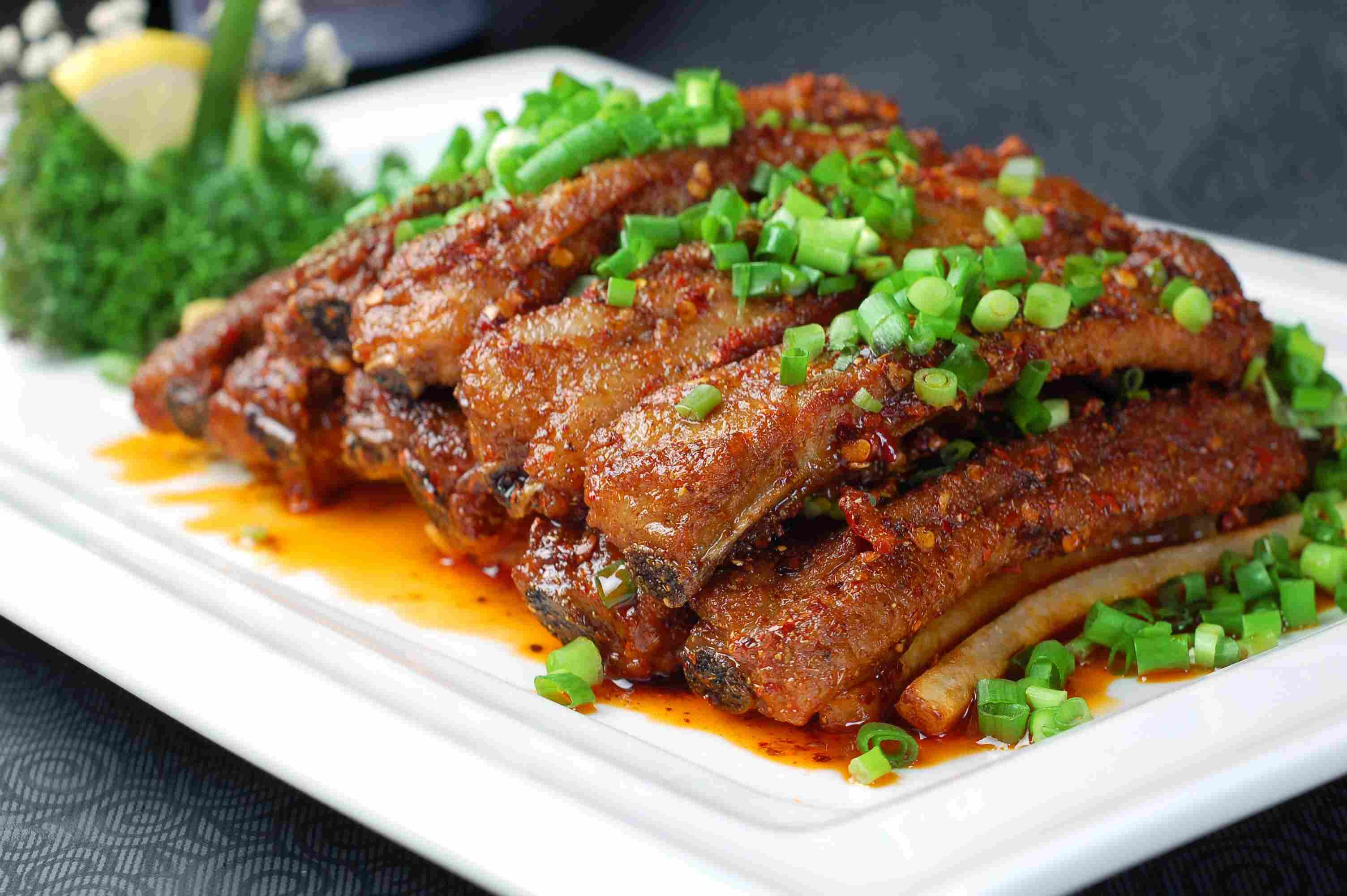 高清图片餐饮美食川菜葱香大排高清图片61