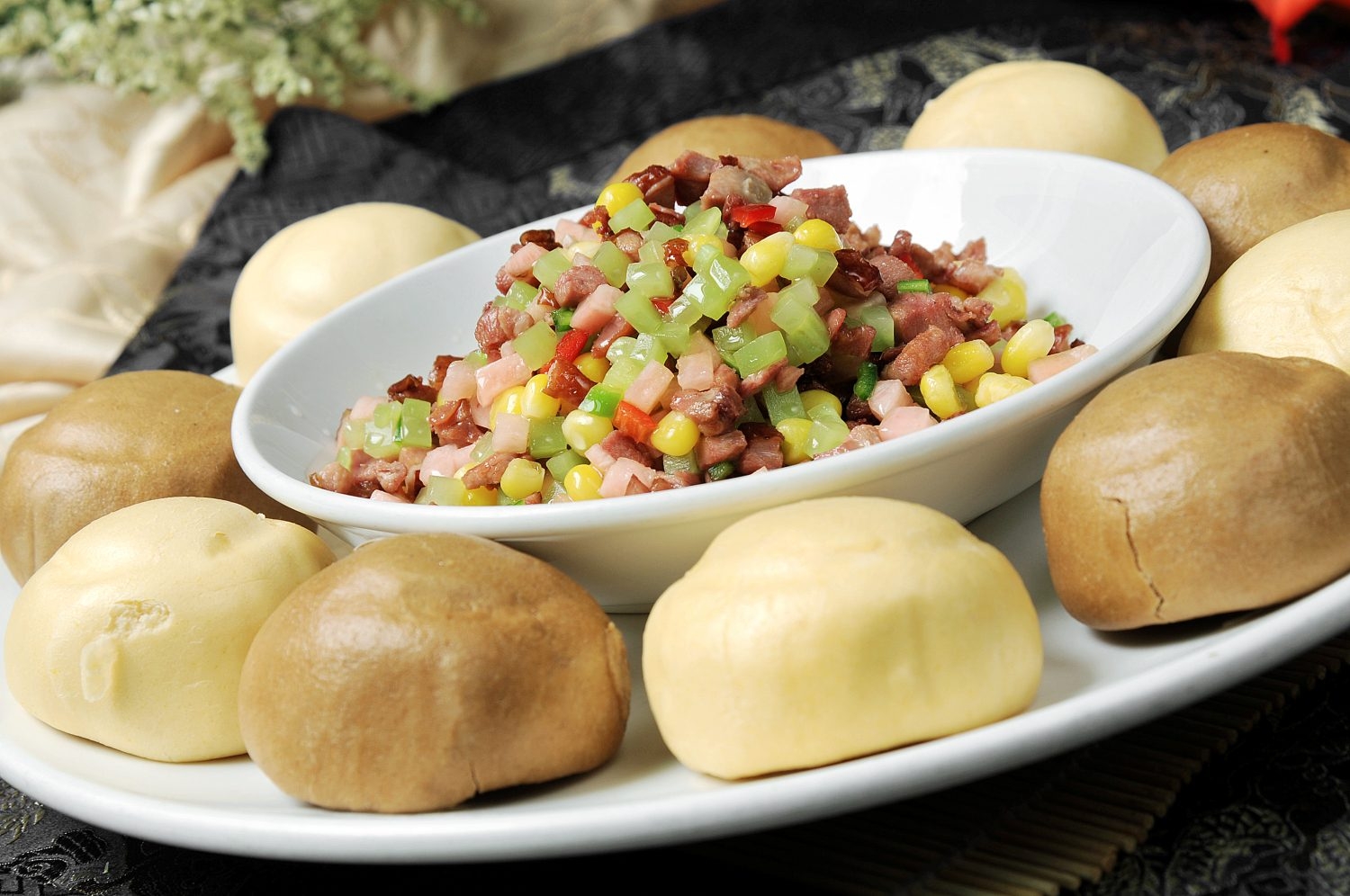 高清图片餐饮美食川菜粗粮窝窝头高清图片64