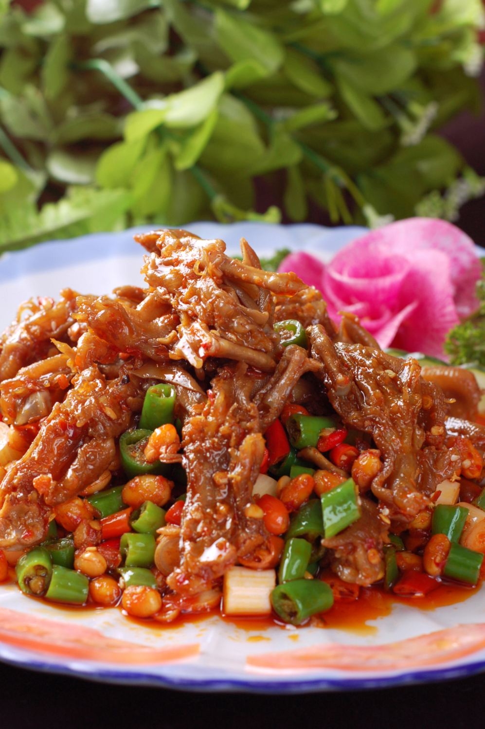 豆豉鸭掌高清图片