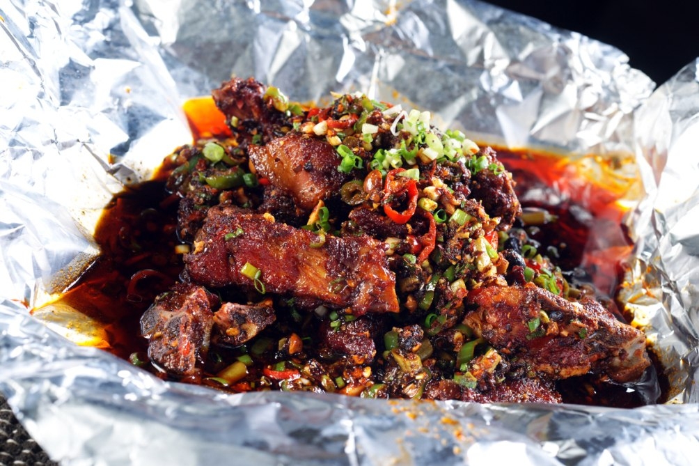 餐饮美食川菜叫花排骨高清图片