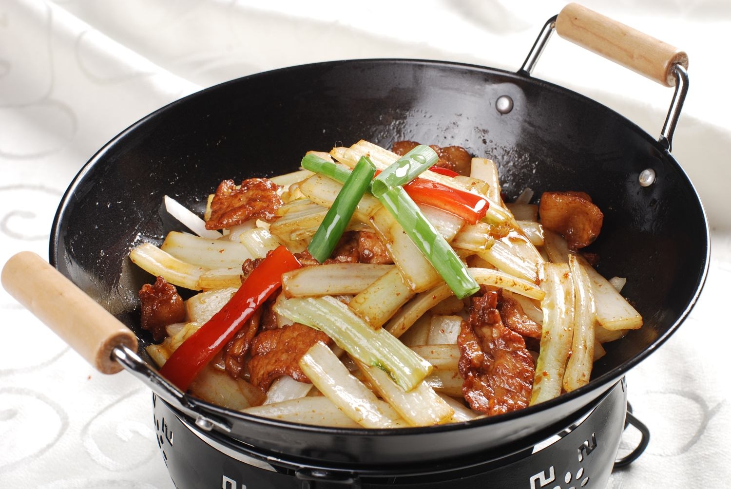 餐饮美食干锅菜白梗高清图片