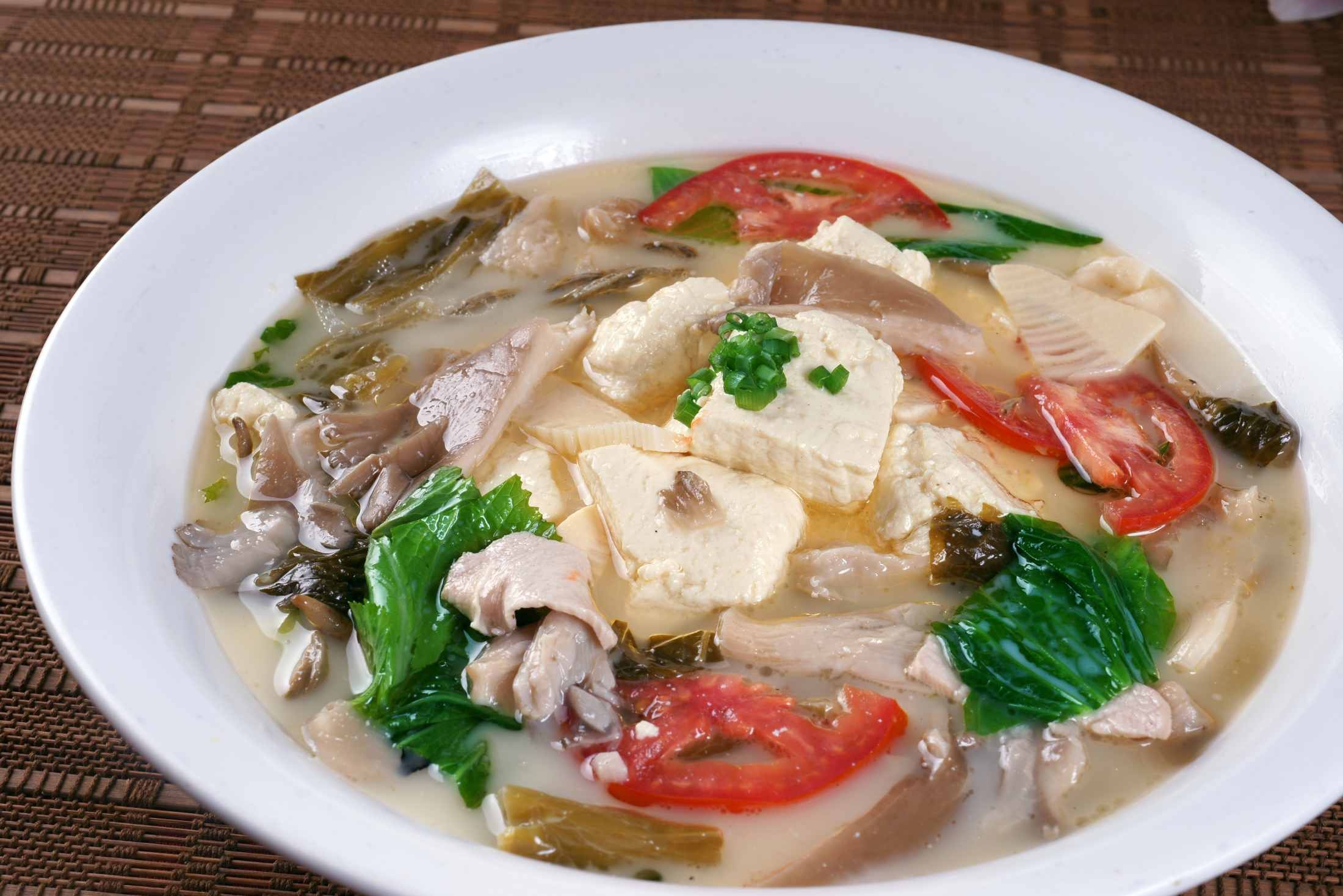 餐饮美食叙府荤豆花高清图片