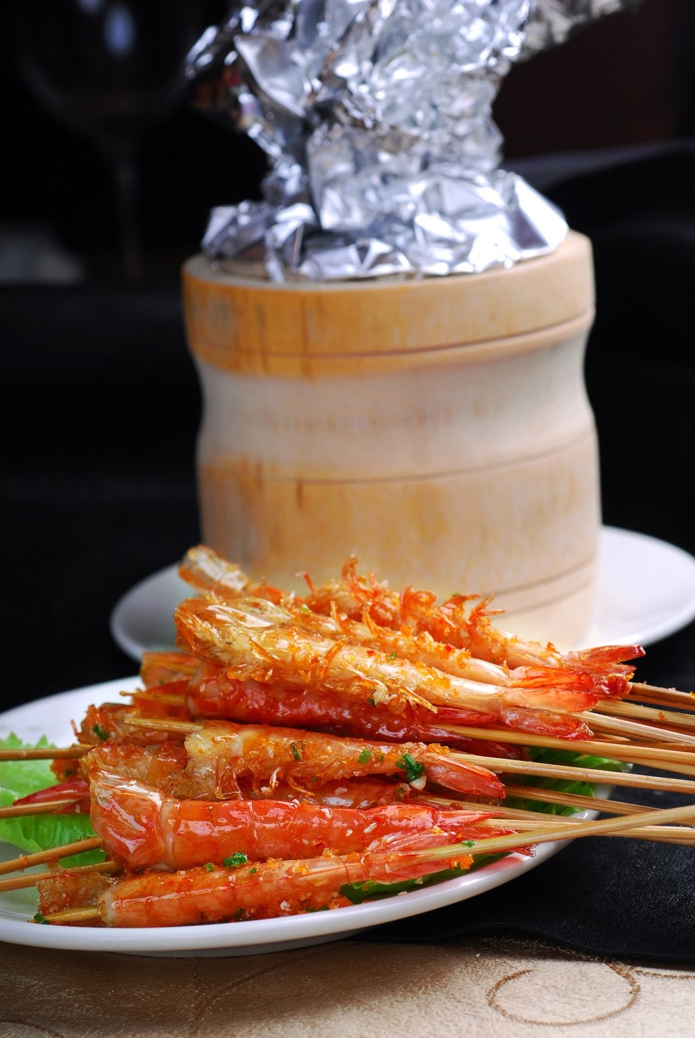 高清图片餐饮美食川菜串串虾高清图片