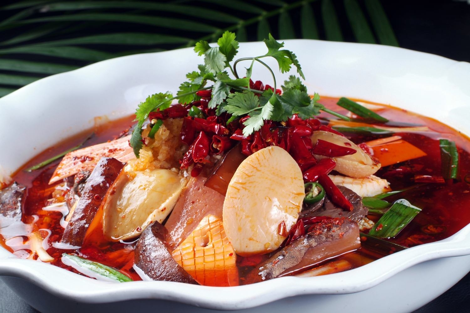 餐饮美食川菜极品毛血旺高清图片