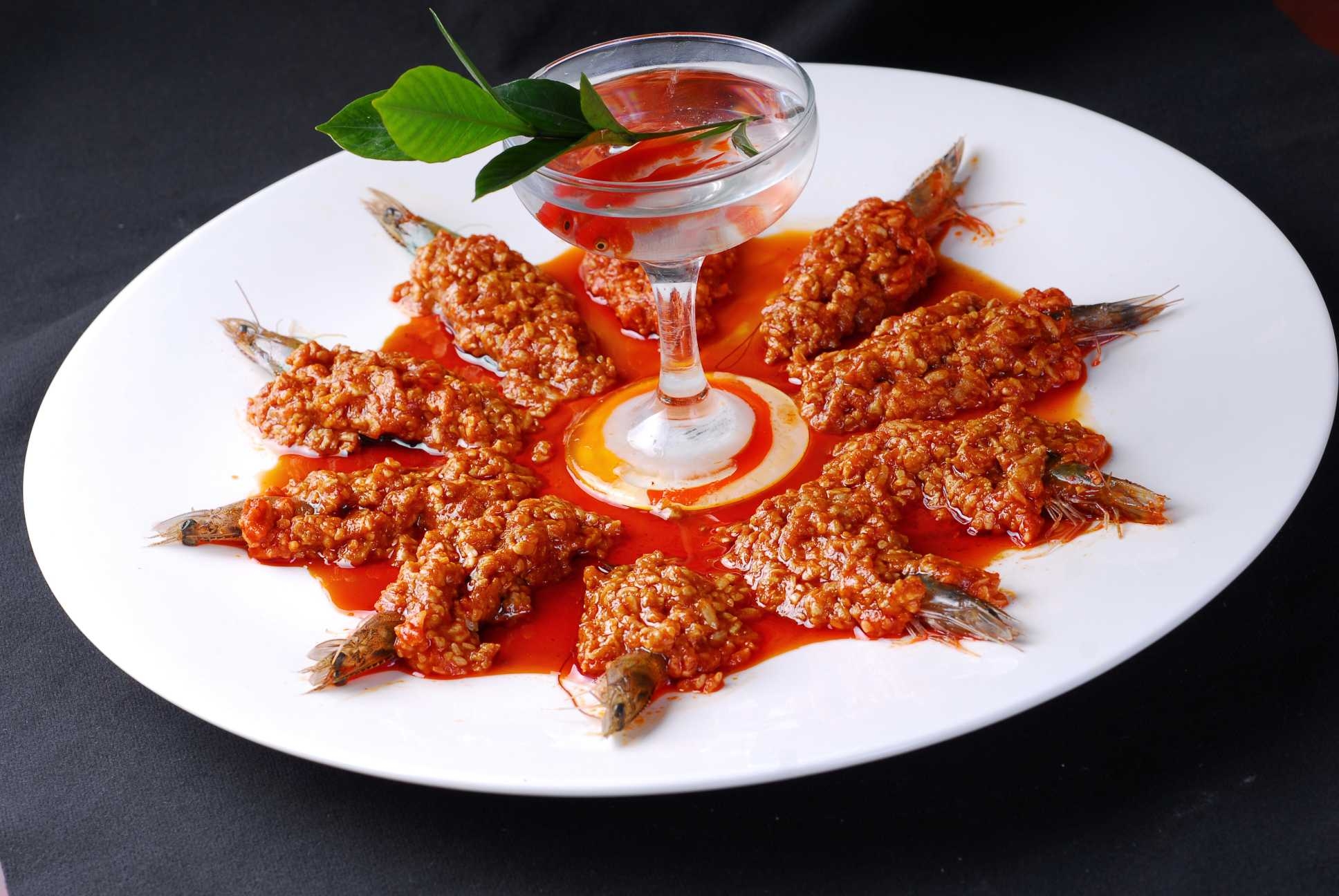 餐饮美食干烧大明虾宣传图片灯箱