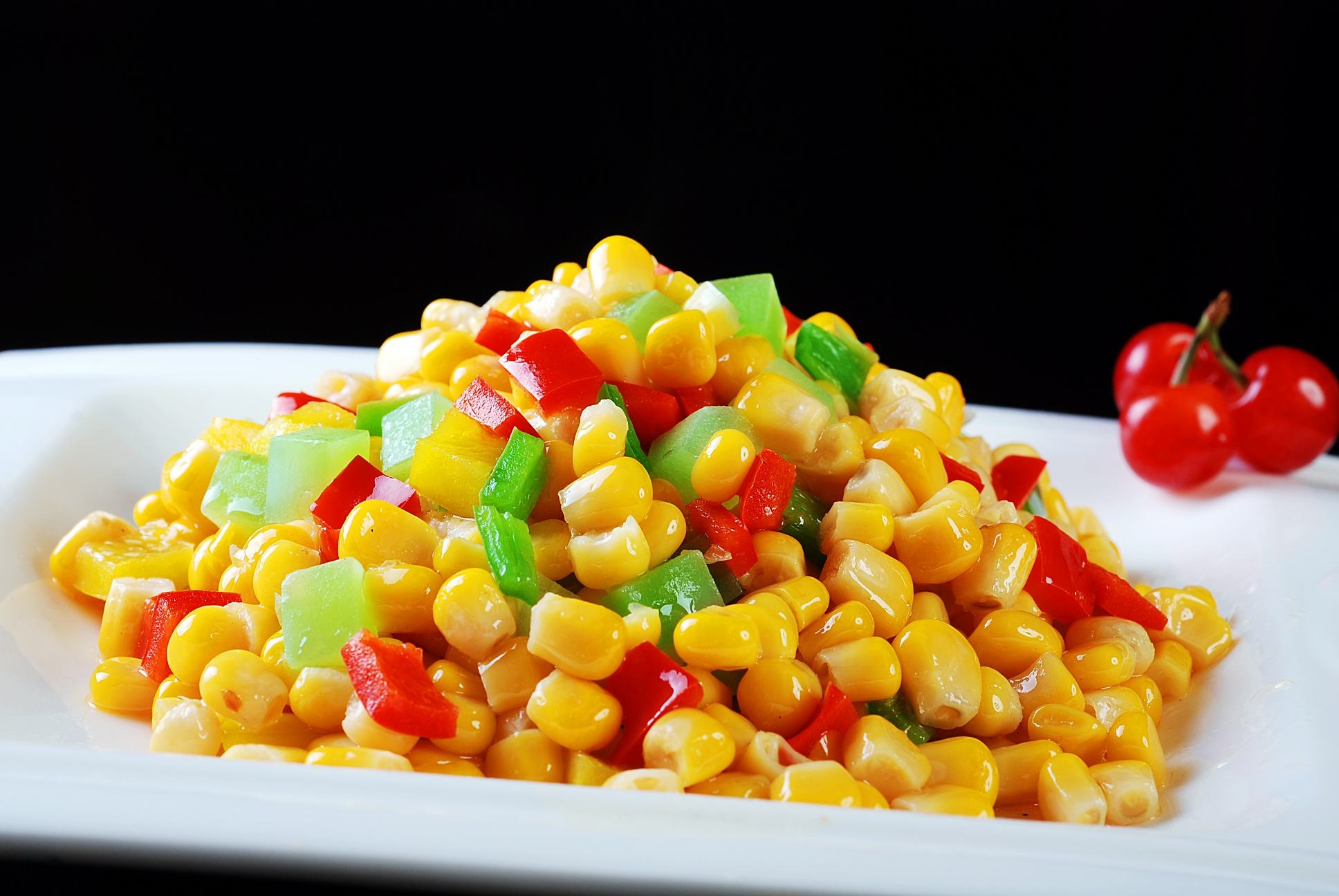 五彩玉米高清图片