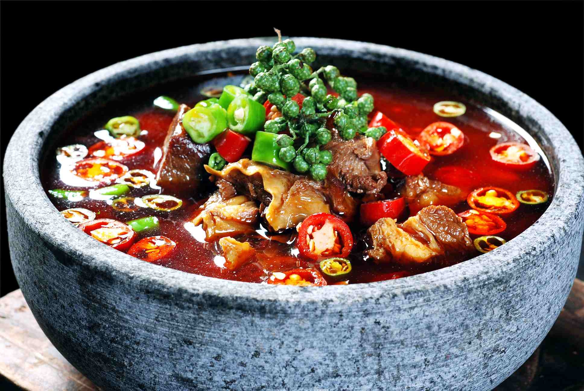 高清图片餐饮美食川菜筒笋烧牛腩高清图片