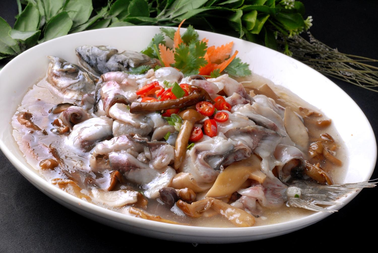 山珍鲜鱼片高清图片