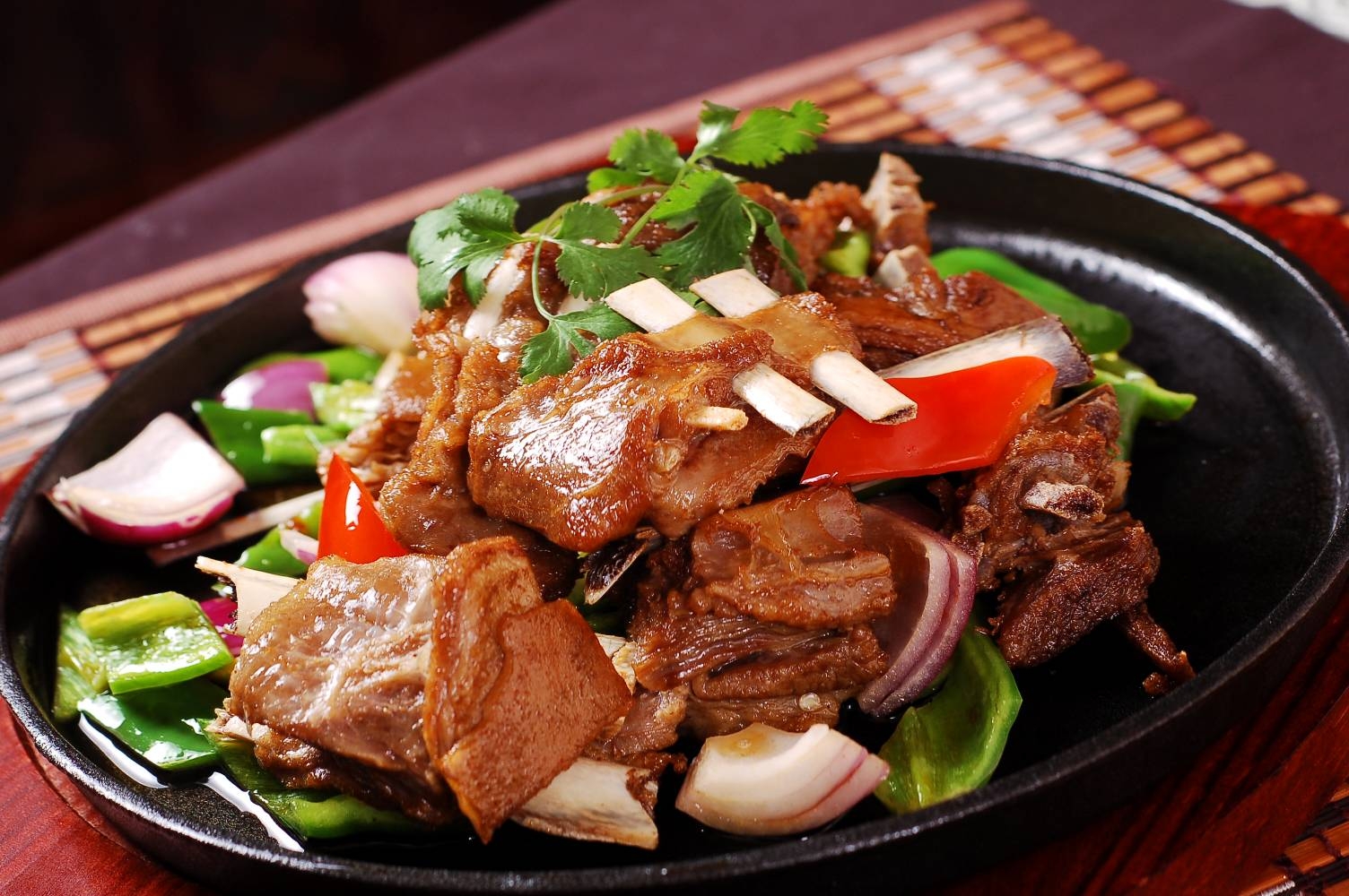 餐饮美食山峡样排高清图片