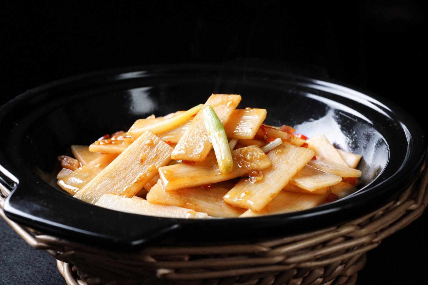 高清图片餐饮美食川菜热川砂锅啫山药高清图片