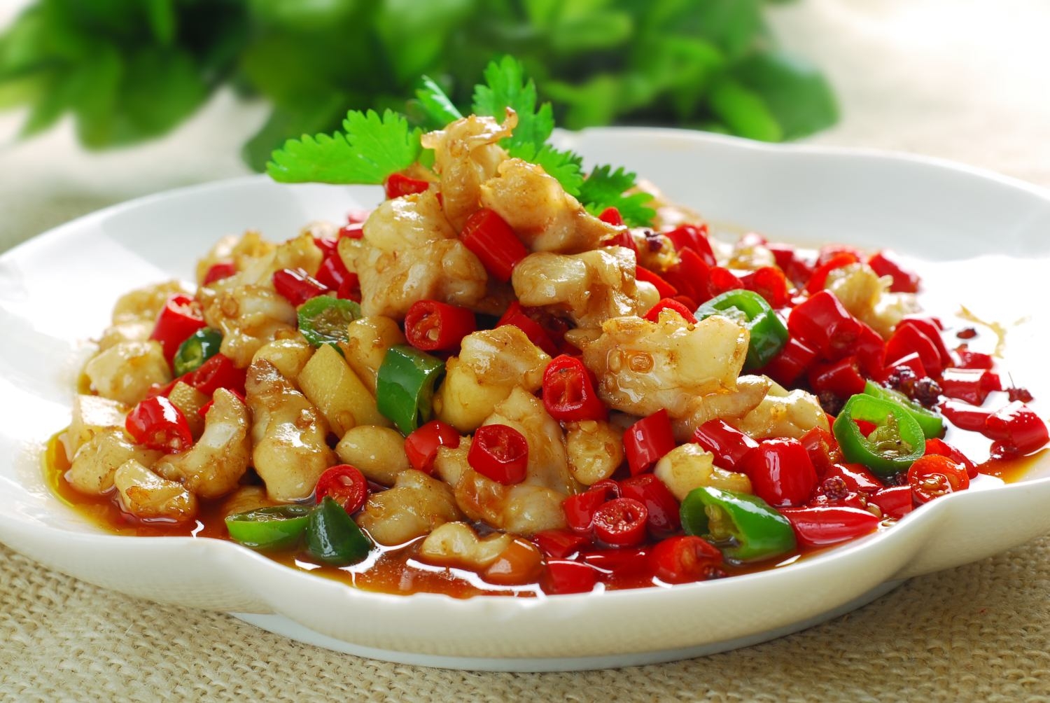 餐饮美食川菜七星掌中宝高清图片