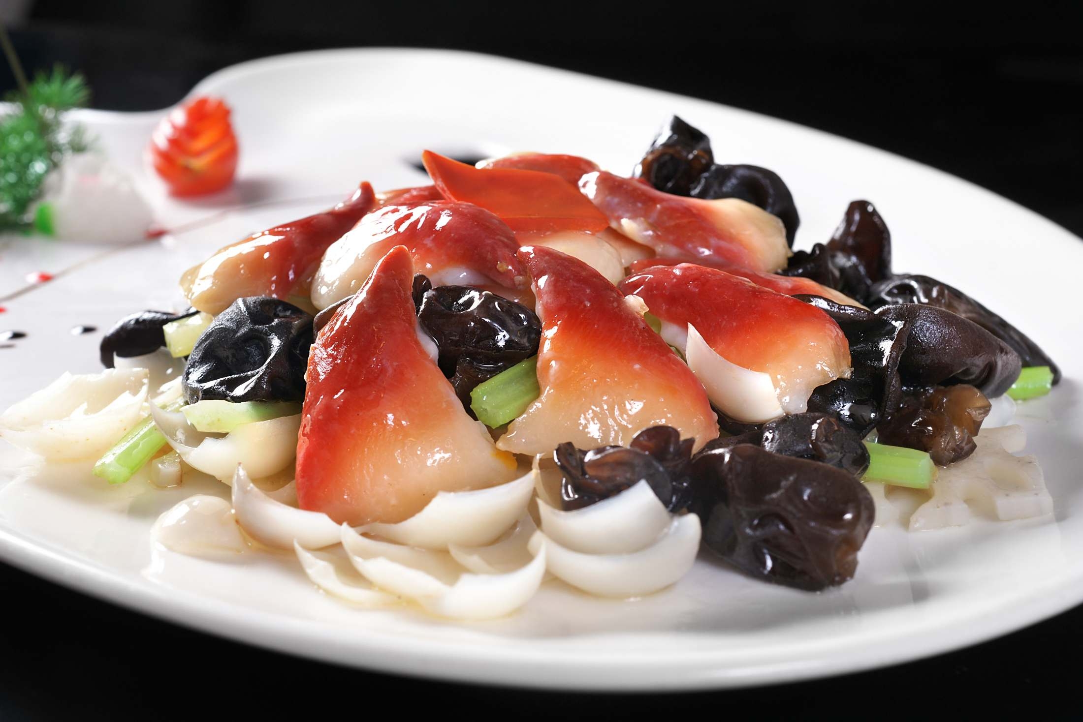 高清图片餐饮美食川菜荷塘芹香北极贝高清图片185