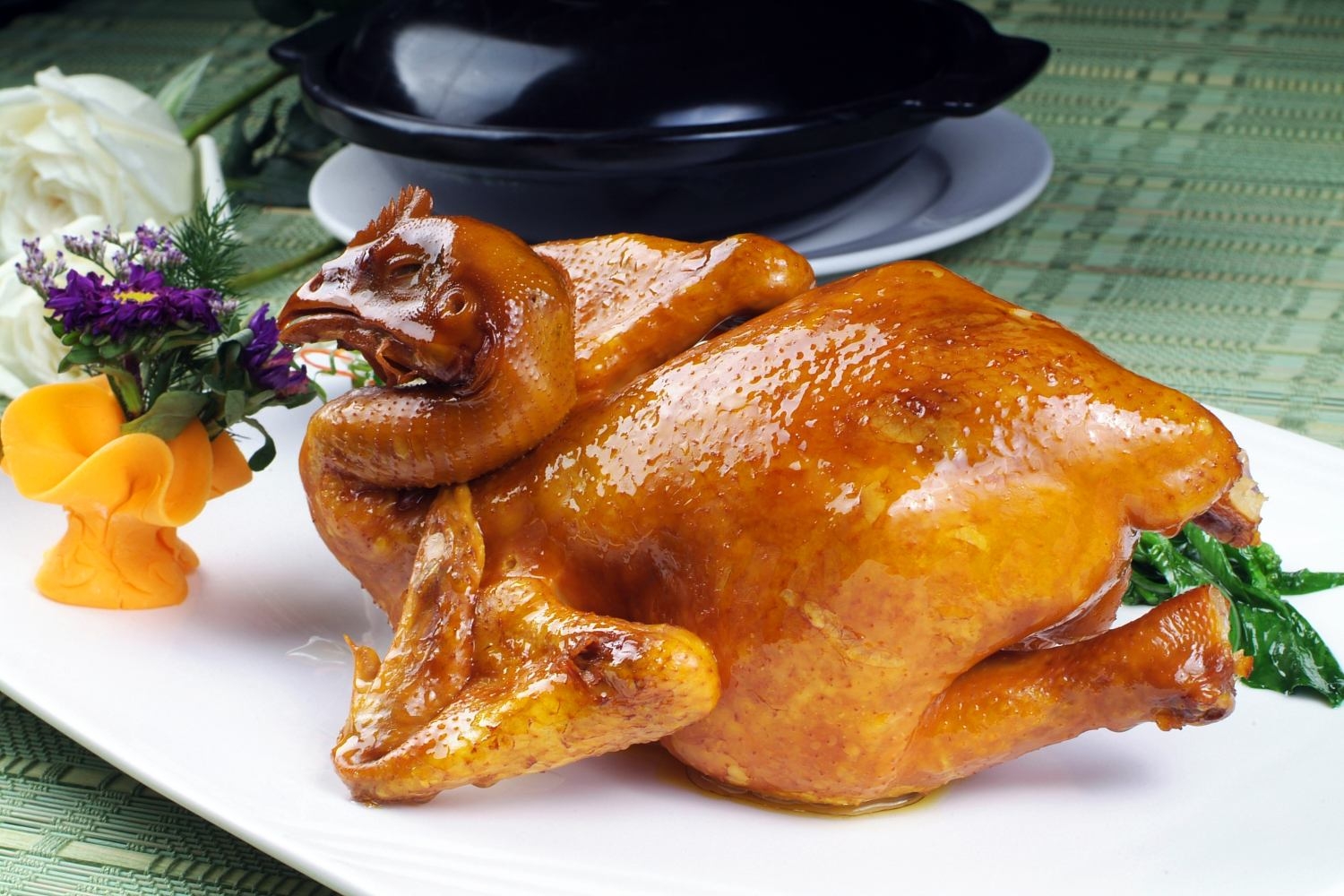 高清图片餐饮美食川菜热大港式豉油鸡高清图片